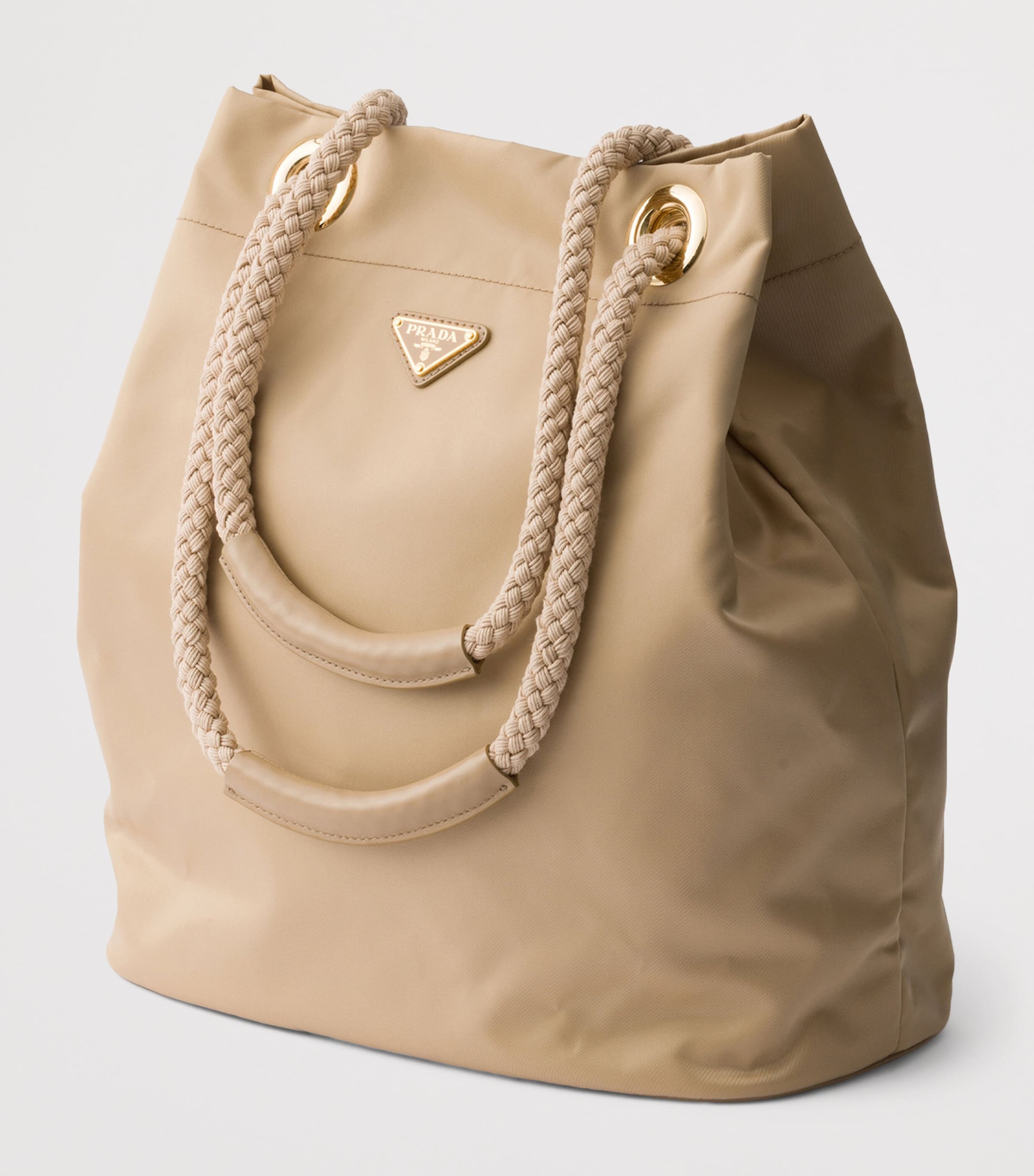 Prada Womens Large Re-Nylon Mariner Bucket Bag Brown Image 2