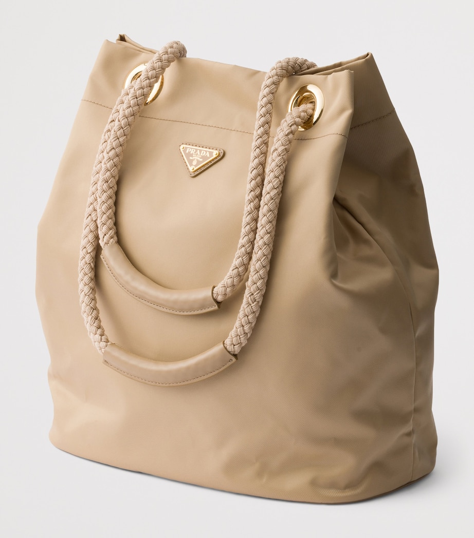 Prada Womens Large Re-Nylon Mariner Bucket Bag Brown Image 2