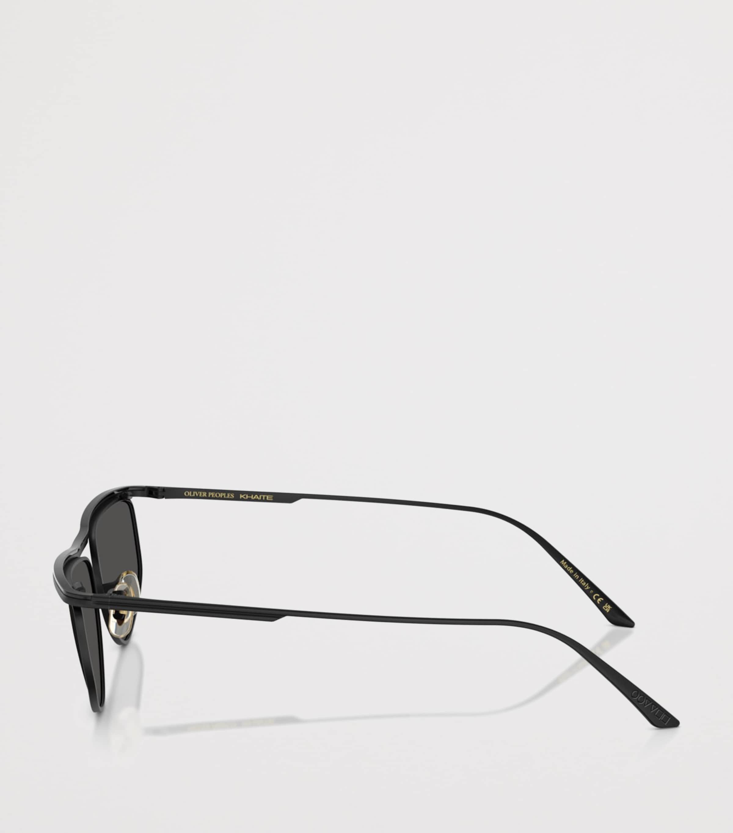 Oliver Peoples Steel 1986C Irregular Oval Sunglasses Black Image 3