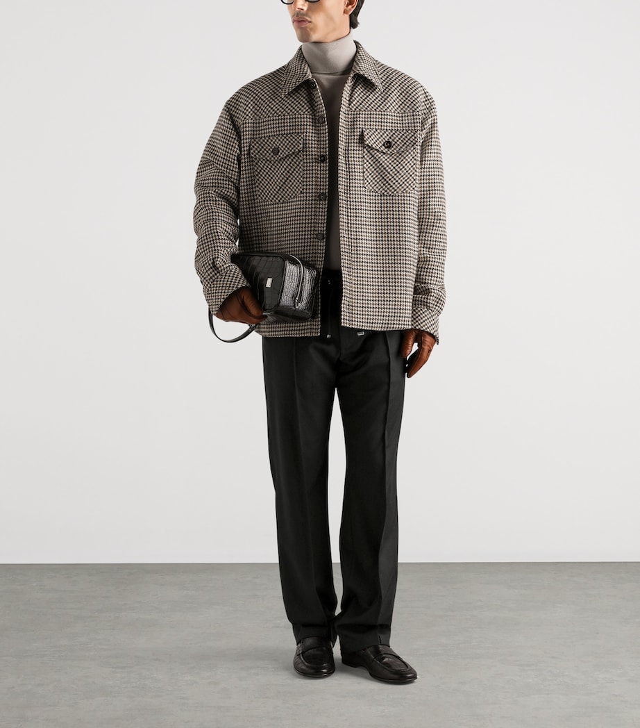 Dolce&Gabbana Mens Virgin Wool Houndstooth Jacket Fantasy (not Image 2