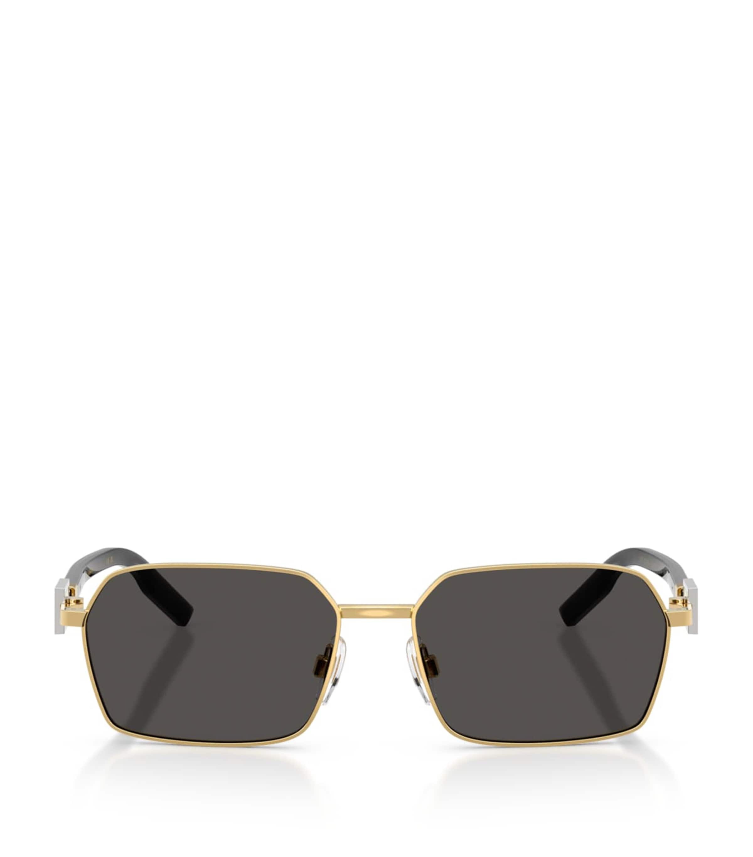 Dolce & Gabbana Wire-Frame Rectangular Sunglasses | Holiday Shop | Mens | Sunglasses | Men Accessories | Designers | Dolce & Gabbana
