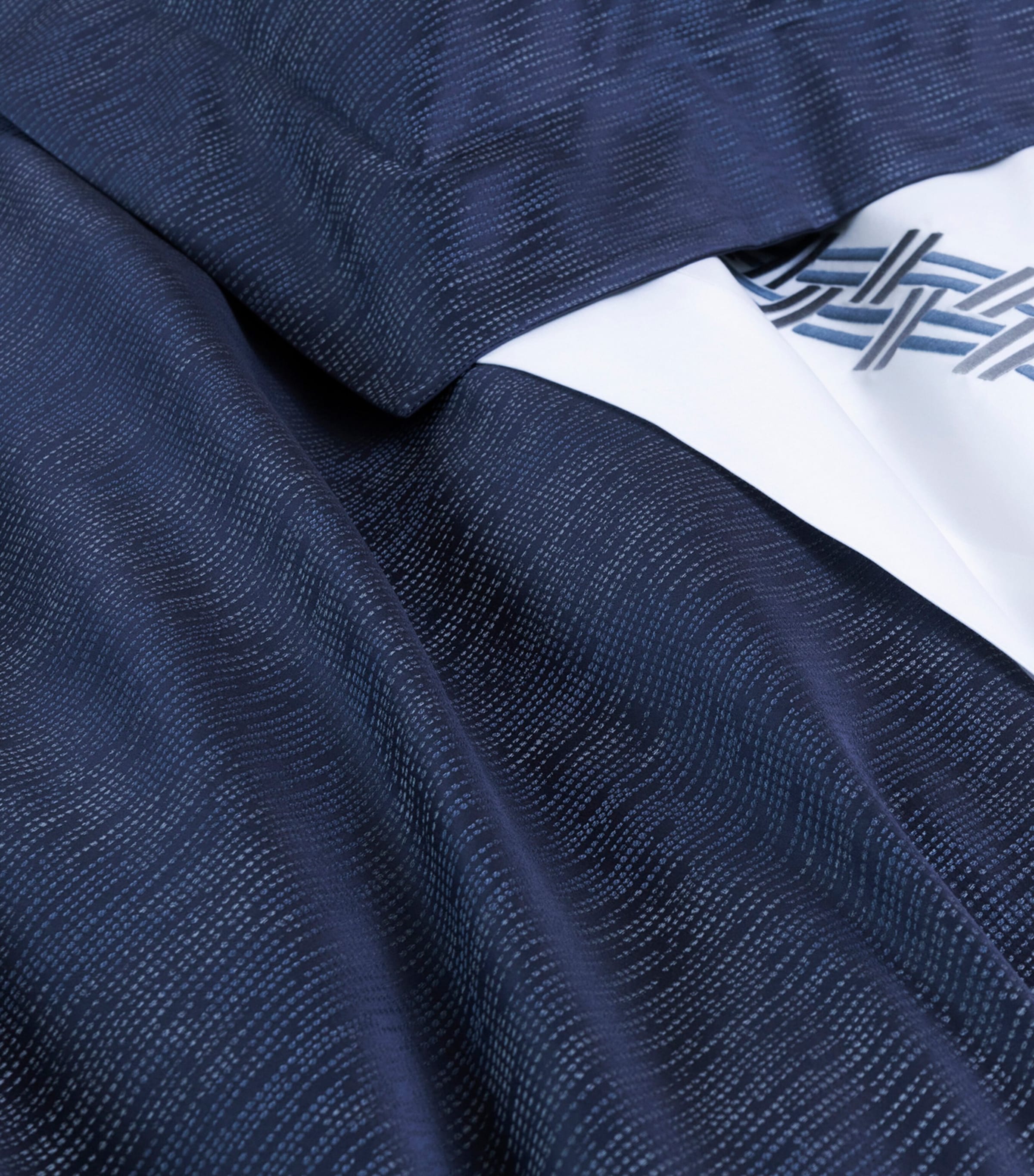 Rays Oxford Sham Pillowcase (51cm x 71cm) 8E23 - STEEL BLUE/GR Image 4