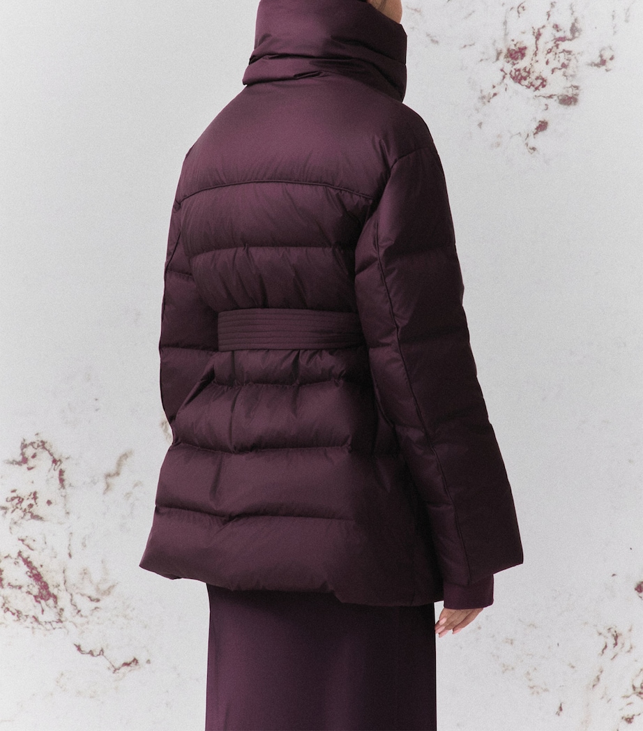 Marella Womens Down Quilted Jacket Blackberry Image 3