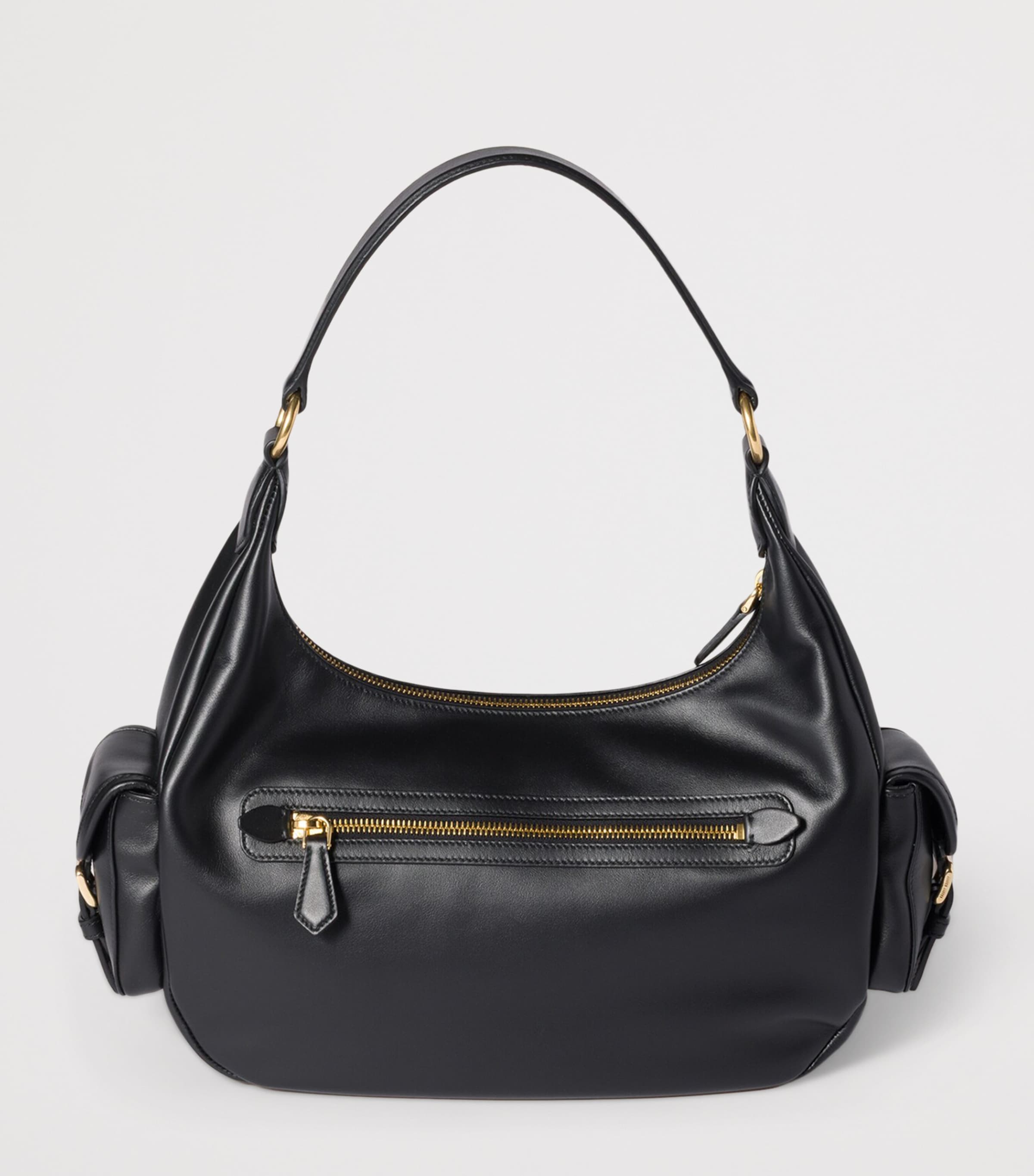 Nappa Leather Pocket Top-Handle Bag F0002 Image 3