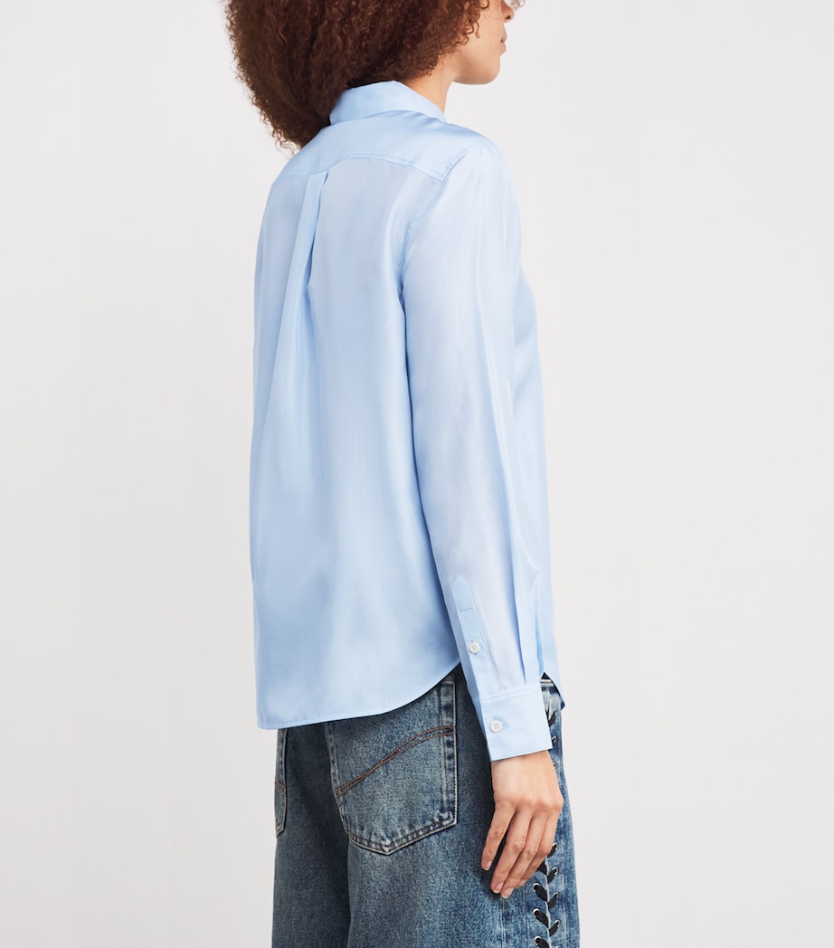 Silk Stripe Oxford Shirt OXFORD BLUE MULTI Image 4