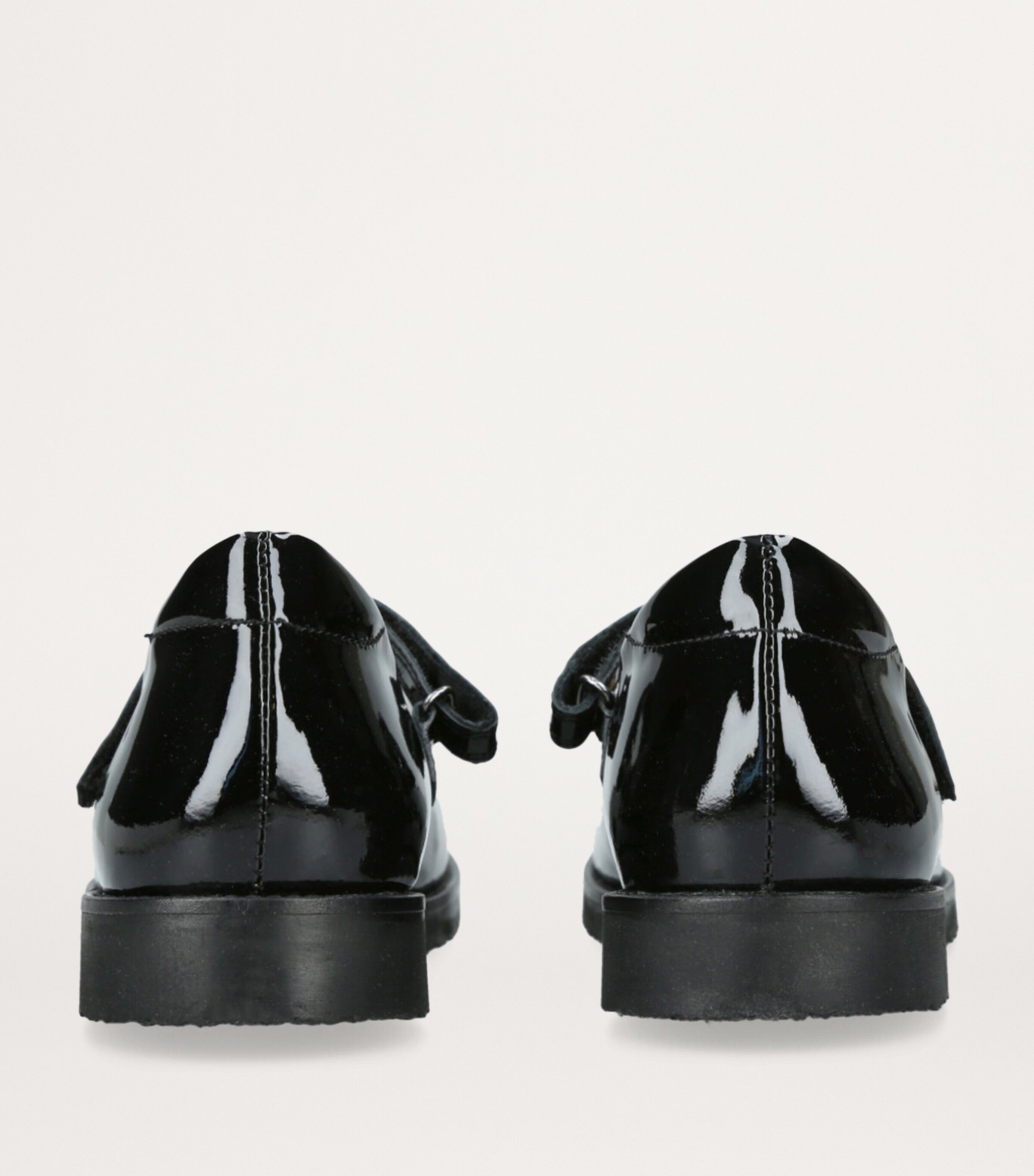 papouelli Leather Emilia Mary Janes Black Image 2