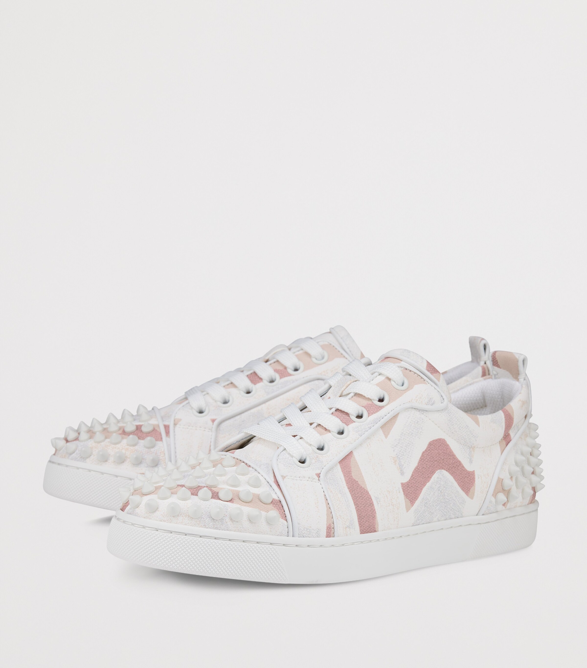 Christian Louboutin Louise Junior Spikes Cotton-Leather Sneakers | Designers | Christian Louboutin | Women Shoes | Trainers | Low-Top Trainers | Women New In | Womens Shoes Christian Louboutin Louise Junior Spikes Cotton-Leather Sneakers | Designers | Christian Louboutin | Women Shoes | Trainers | Low-Top Trainers | Women New In | Womens Shoes