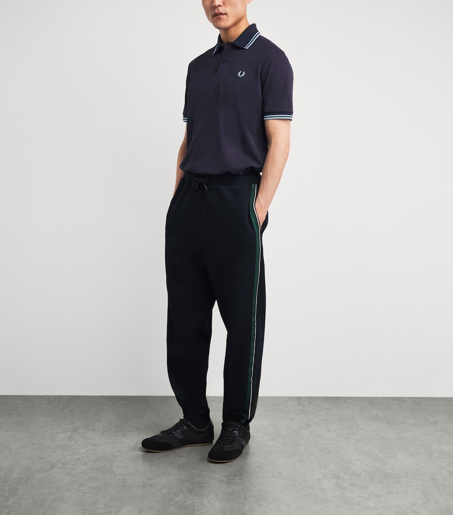 Fred Perry Mens Twin Tipped Polo Shirt Navy/ice/ice Image 2