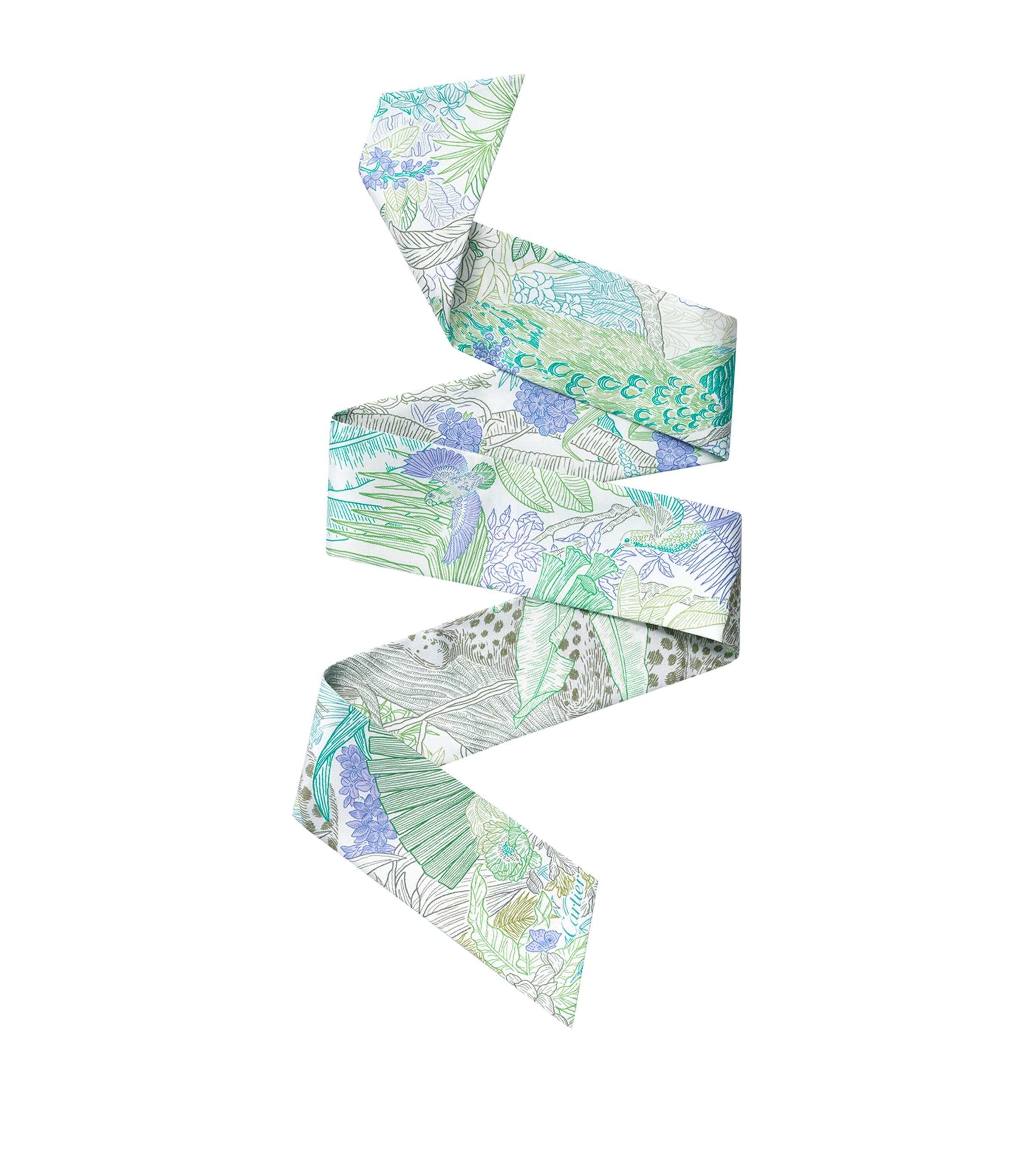 Silk Panthère Greenhouse Twilly SAGE GREEN Image 1