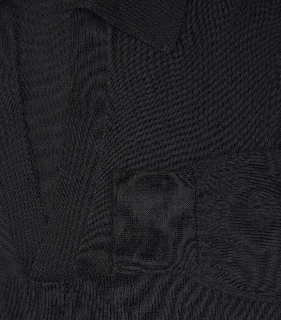 Brioni Womens Cashmere-Silk V-Neck Sweater Image 6