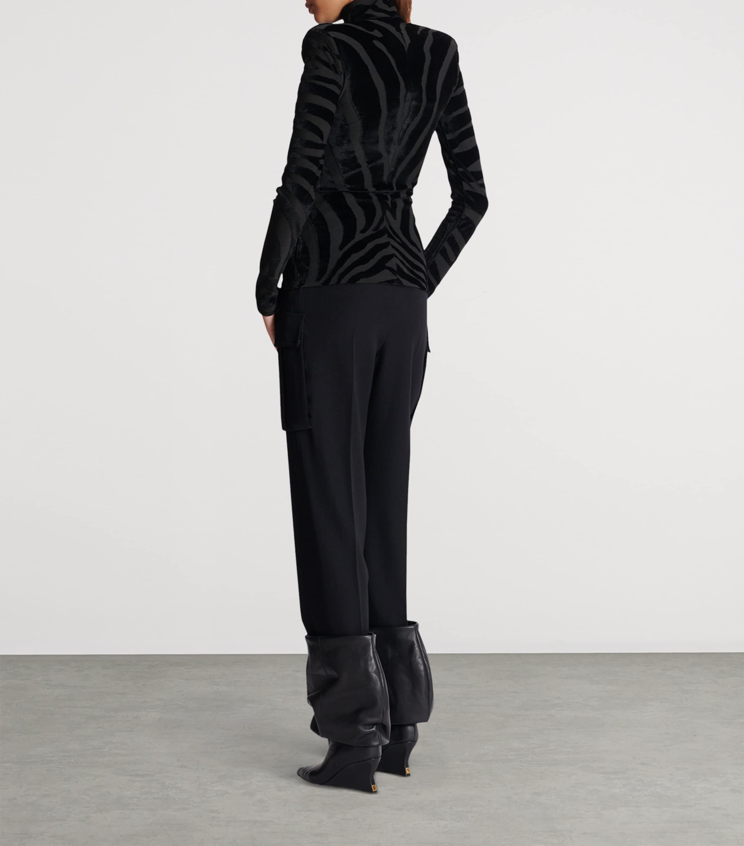 Zebra Print Top 0PA NOIR Image 3