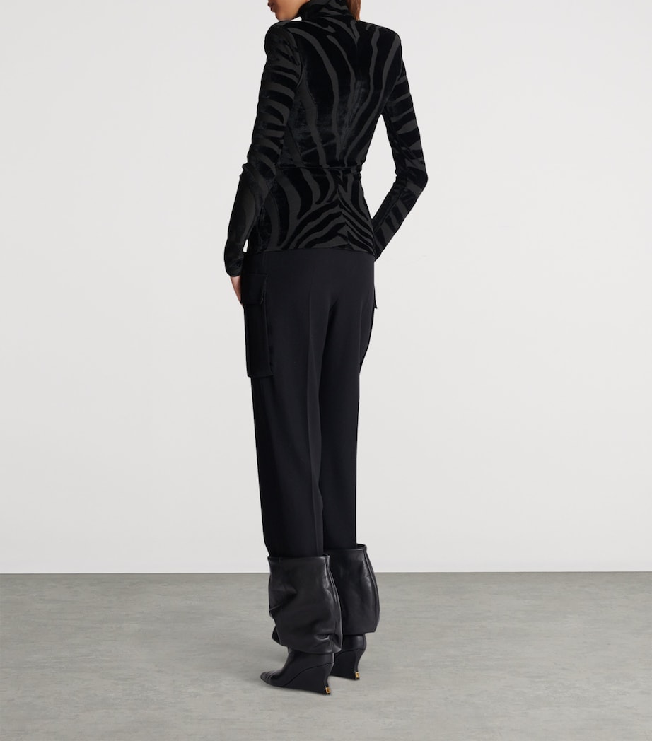 Zebra-Print Top 0PA NOIR Image 3