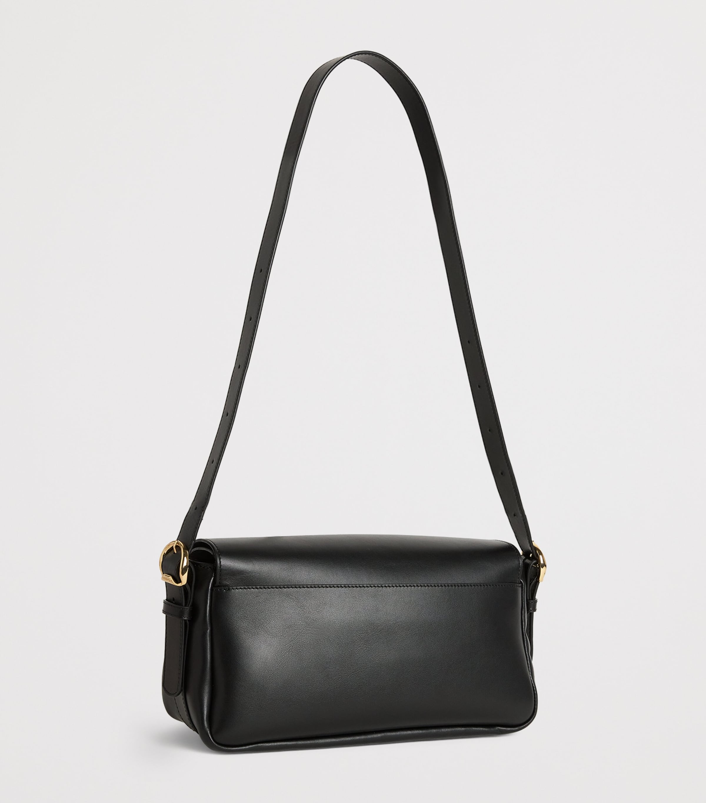 Sandro Paris Leather Le Mambo Shoulder Bag Black Image 3