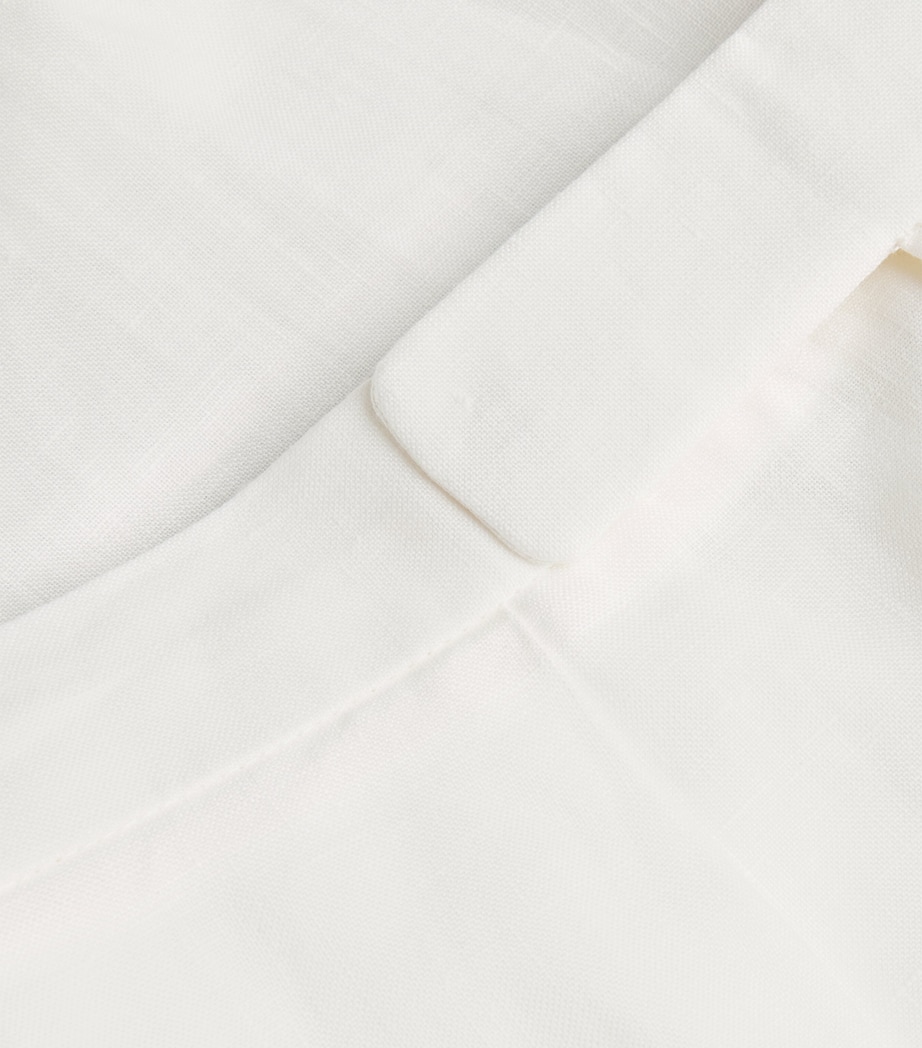 Linen Davis Shorts CREAM Image 5