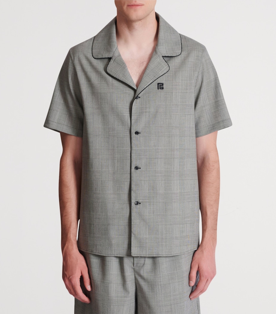 Virgin Wool Check Shirt EAB NOIR/BLANC Image 4