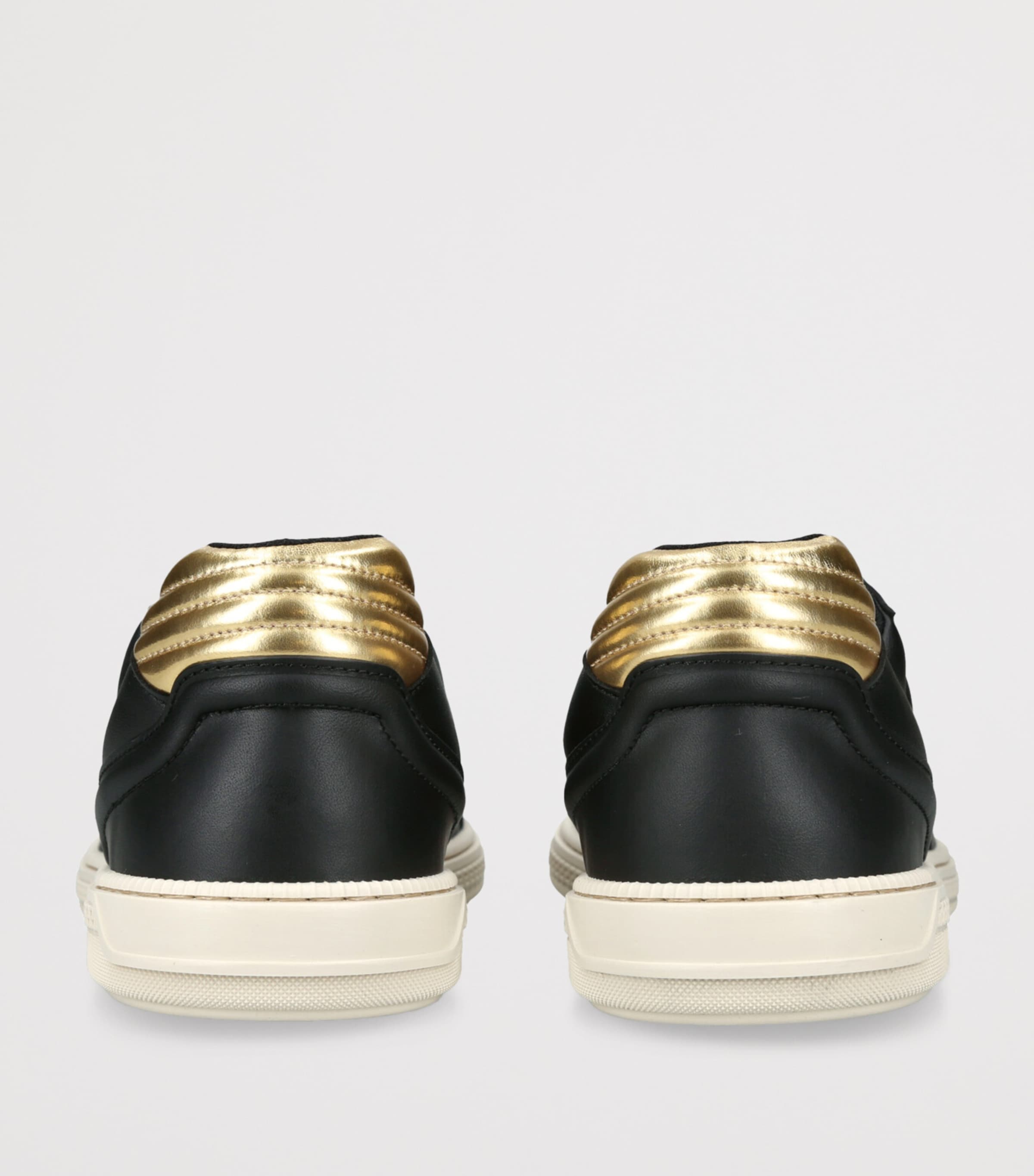 Versace Leather Low-Top Sneakers Black Image 2