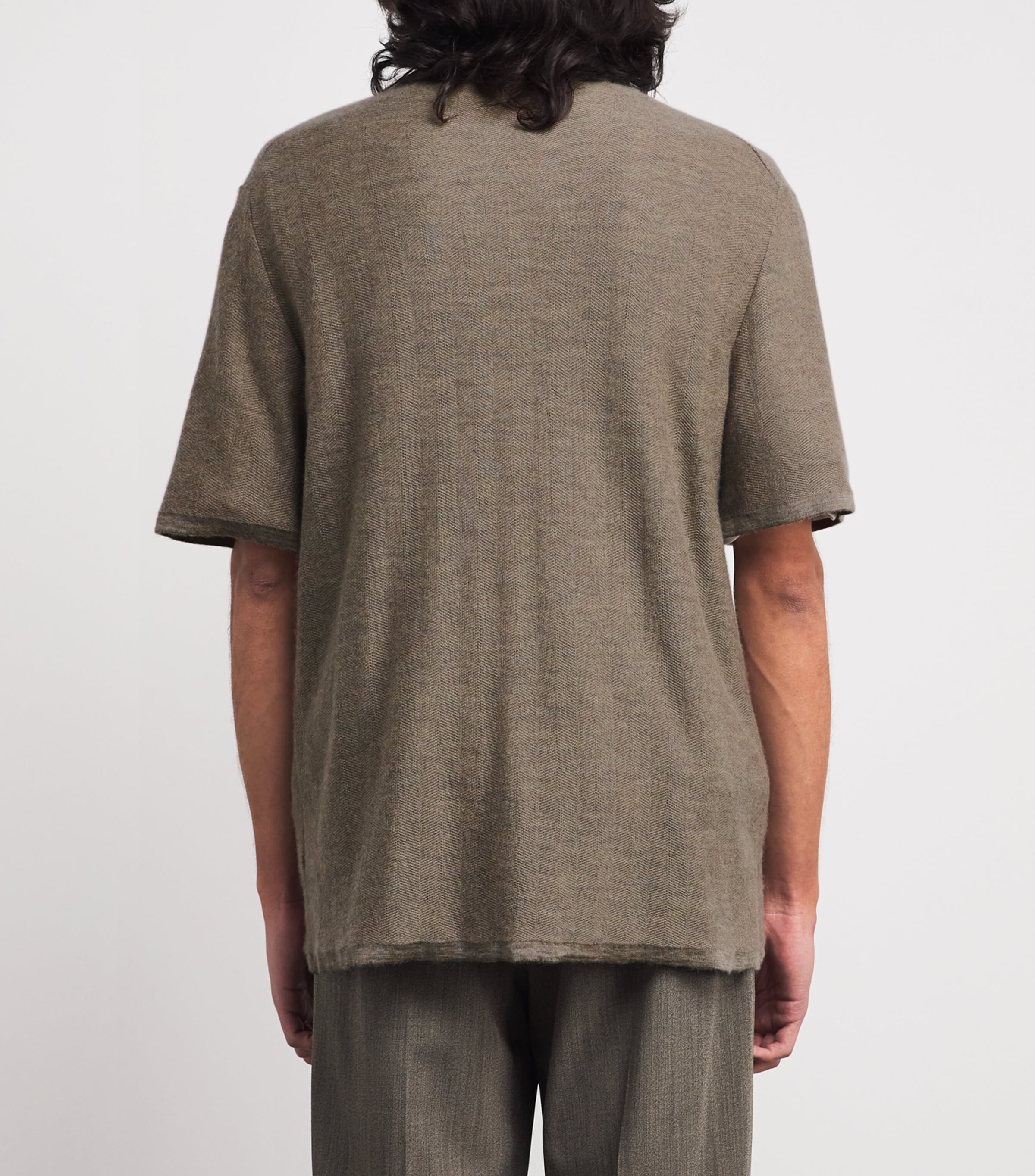 The Row Mens Morand Cashmere Top Beige Image 4