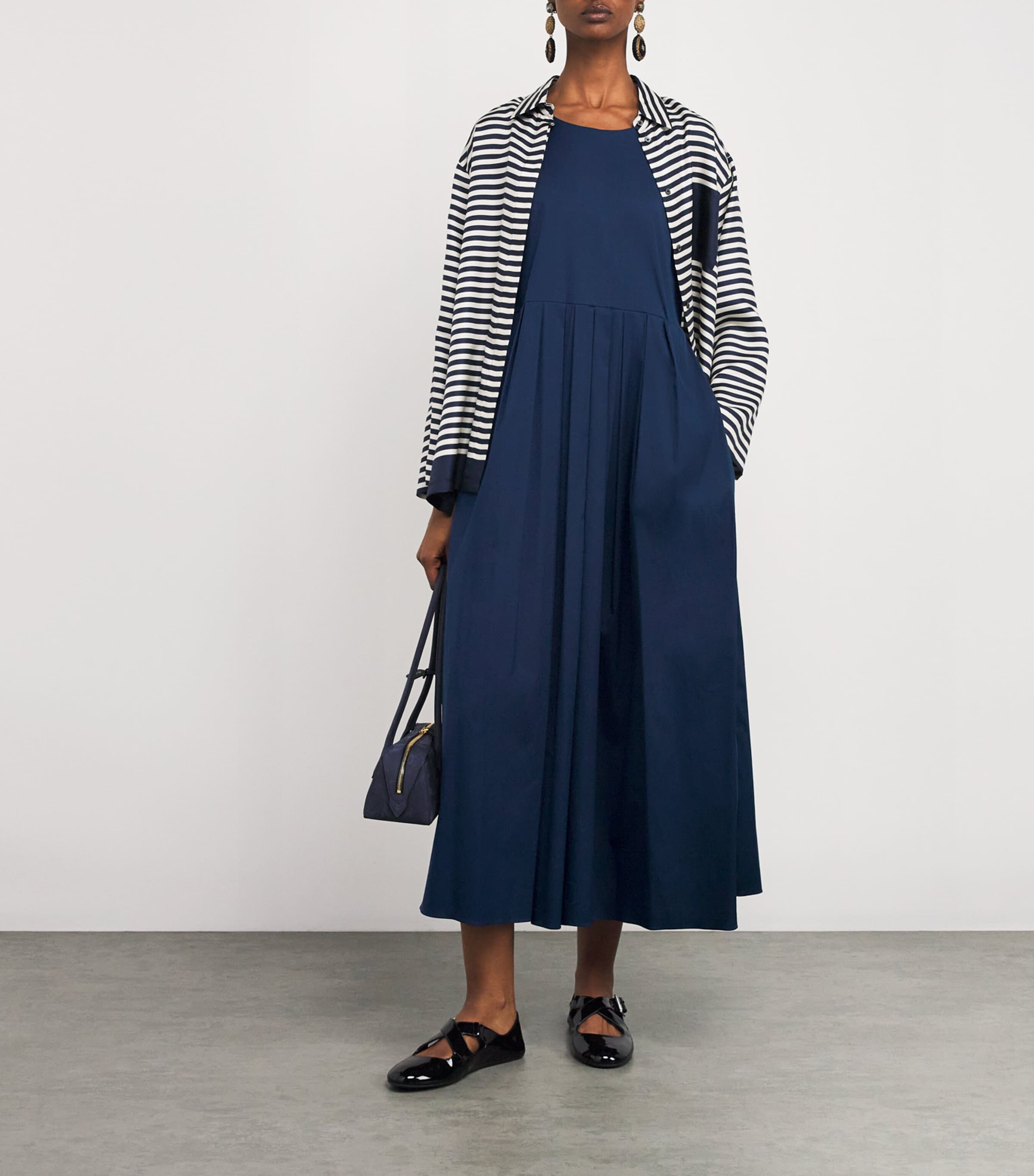 パーティードレス S Max Mara MOIRA - Poplin sleeveless dress 9221105306057-w-moira.jpg