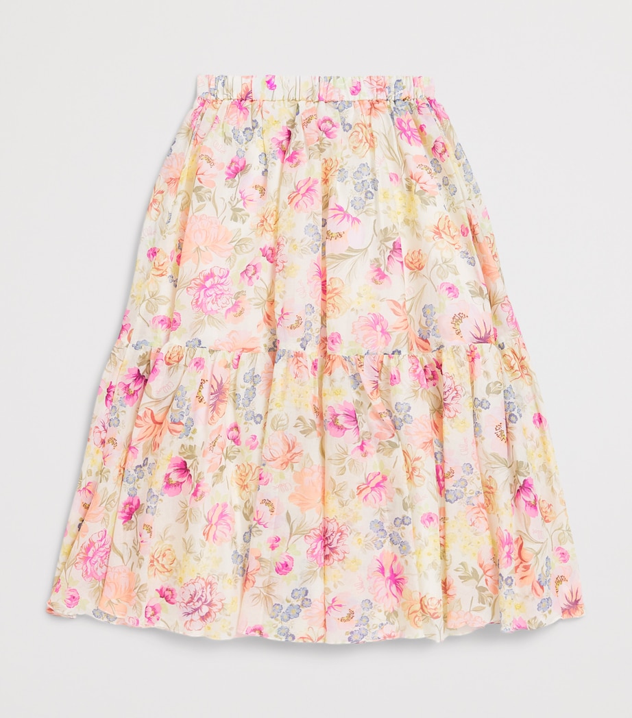 Chloé Kids Floral Print Tiered Skirt (4-14 Years) Image 2