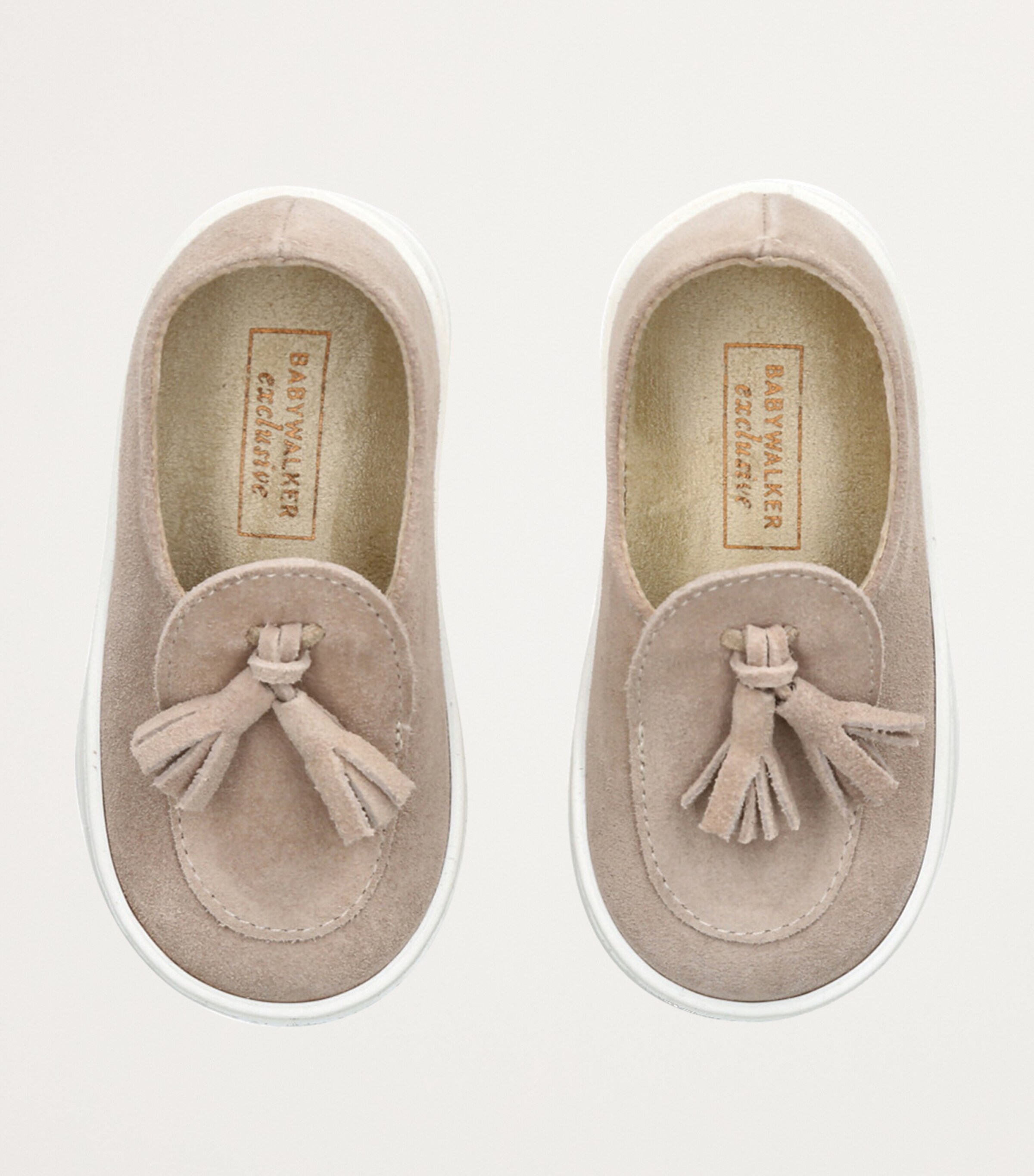 Suede Tassel Loafers BEIGE Image 4