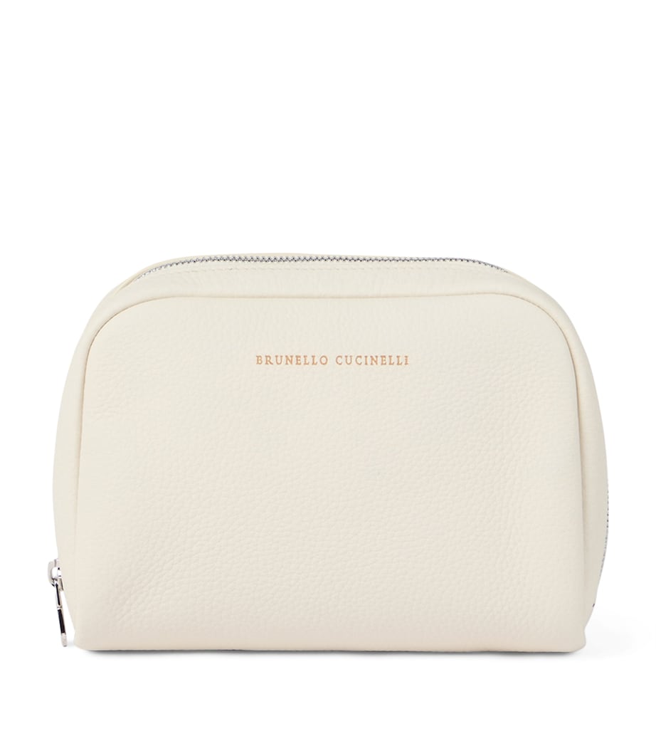 Brunello Cucinelli Leather Wash Bag Image 1