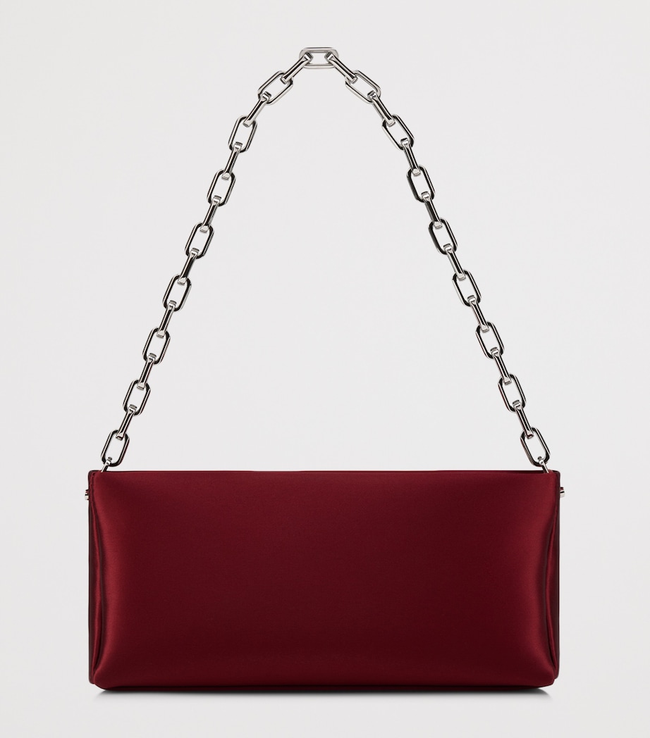 Christian Louboutin Maykimay Chain Pouch Neoprene Satin Clutch Bag Image 3