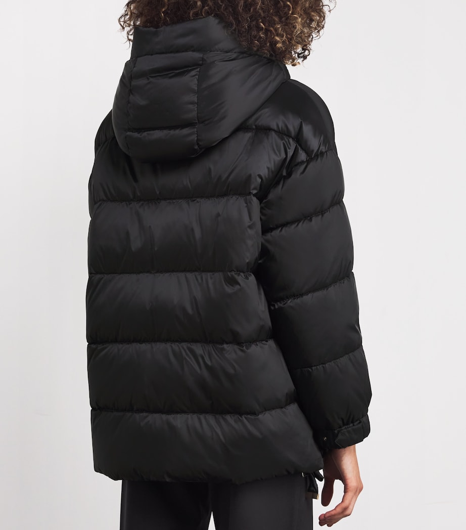 Water-Repellent Down Puffer Jacket BLACK Image 4