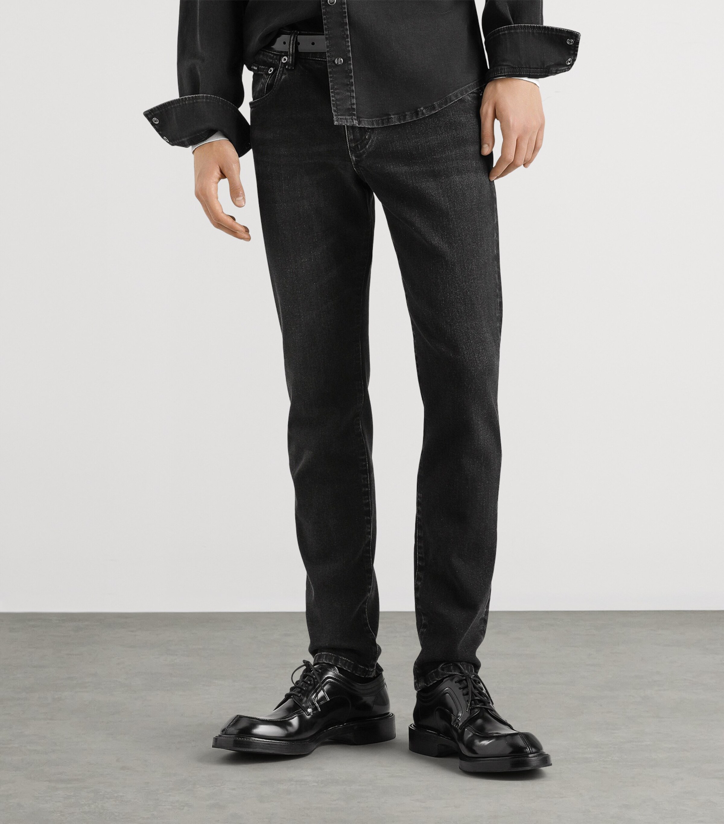 Dolce&Gabbana Mens Slim-Fit Jeans Combined Colou Image 5