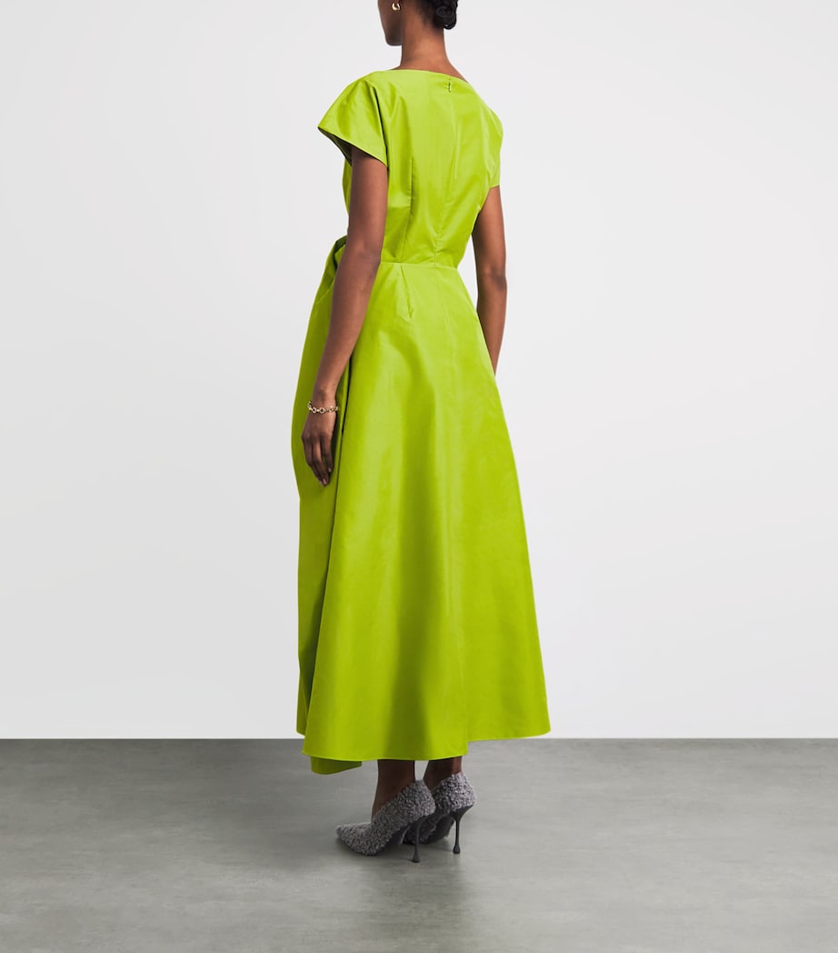 roksanda green dress Zahara green ruffled cotton-poplin dress