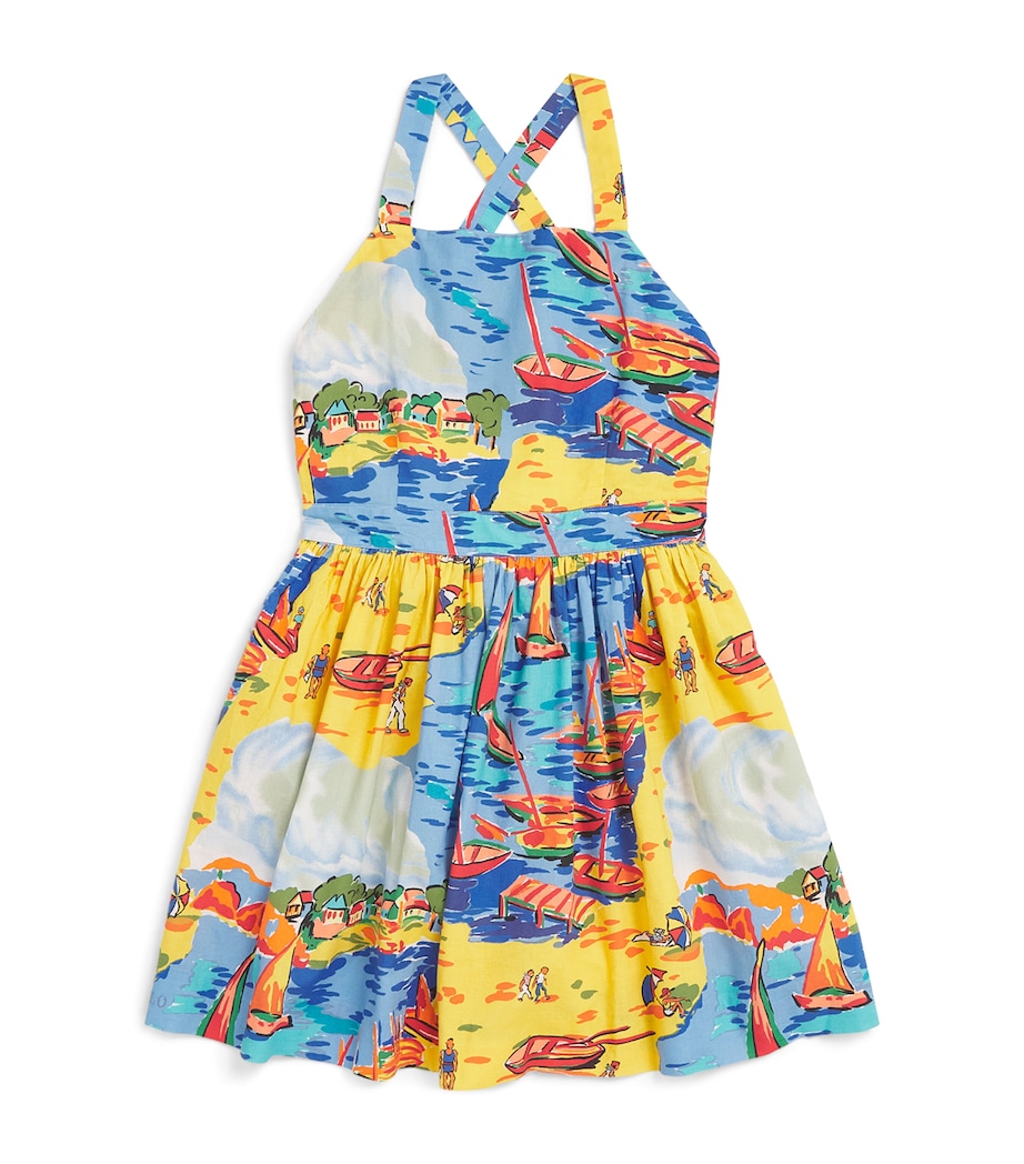 Riviera Print Dress (7-16 Years) MULTI Image 1