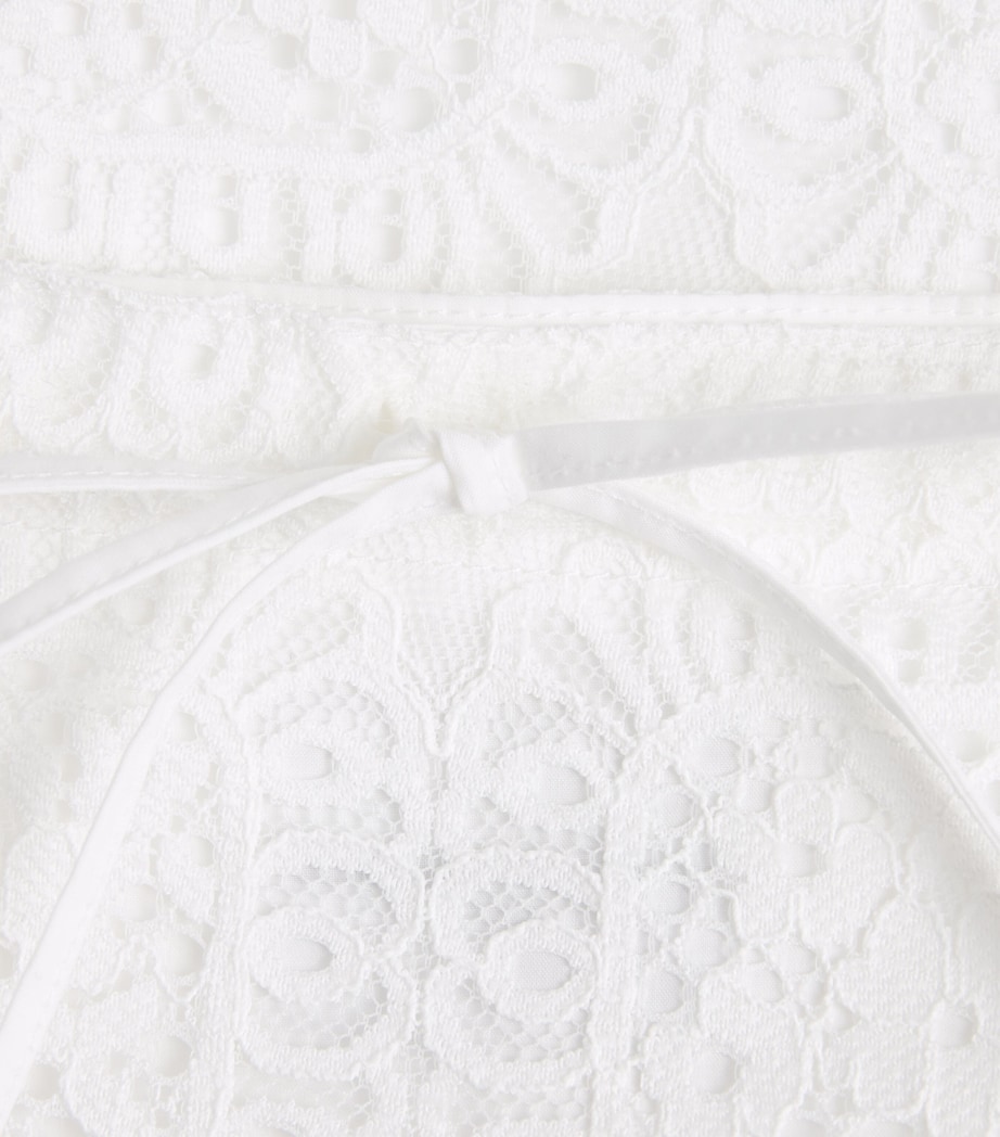 Claudie Pierlot Womens Lace Pleated Mini Skirt White Image 6