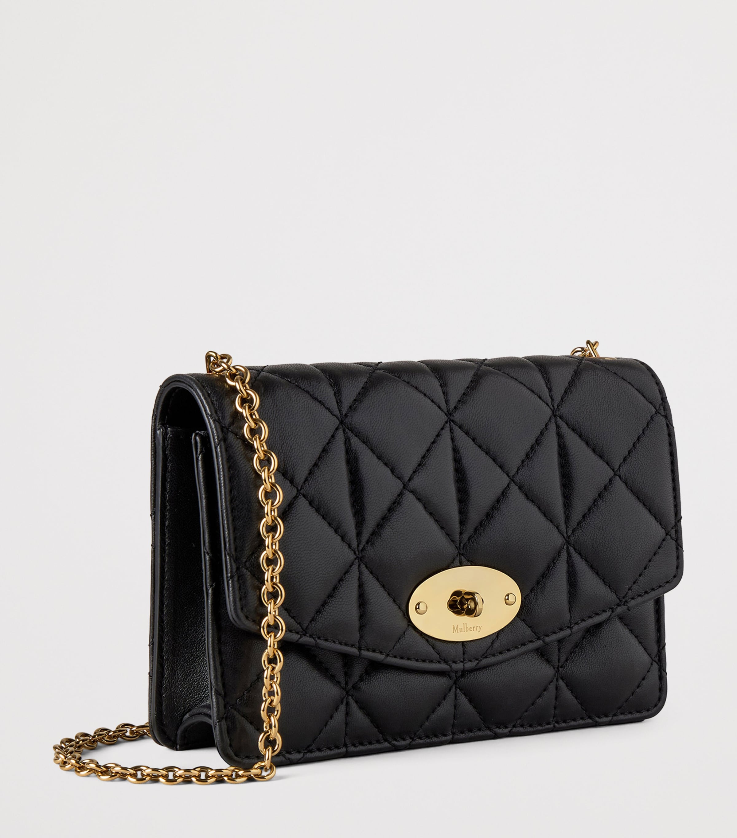 Small Quilted Darley Cross-Body Bag BLACK Image 3