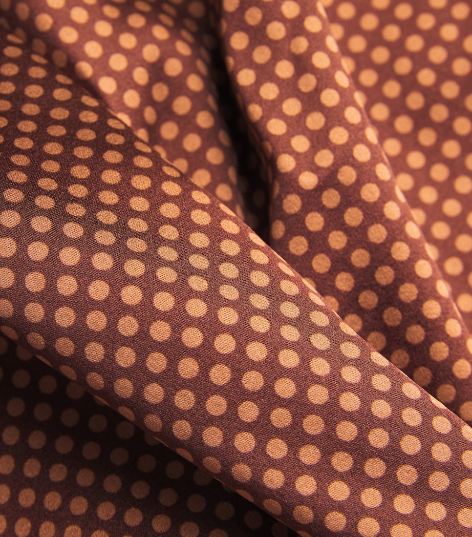Stretch-Silk Polka-Dot Boxers 218CHOCOLATE/CARAMEL Image 3