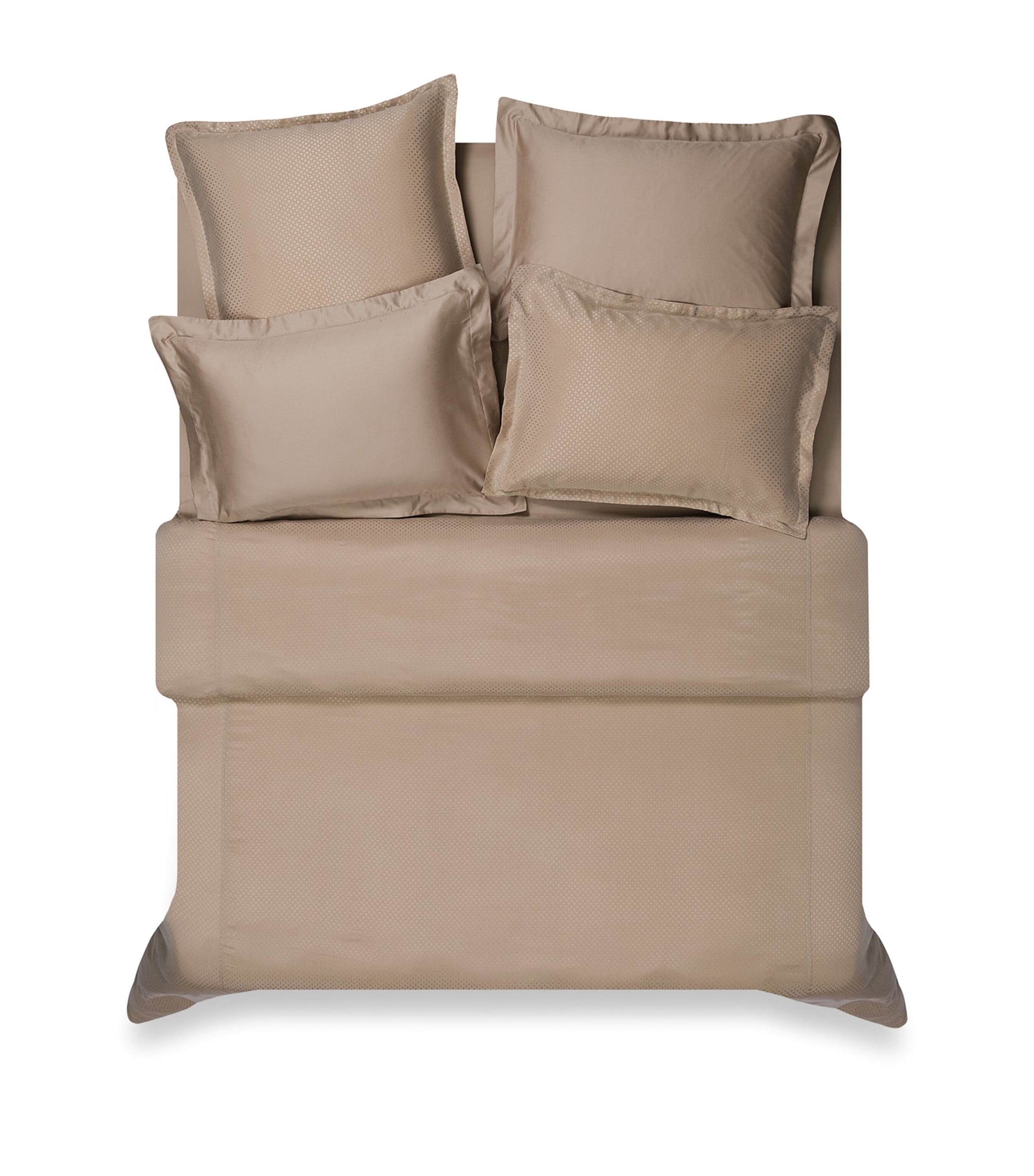 Hamam Organic Cotton Sateen Core King Fitted Sheet (160cm x 200cm) Vapour Image 2