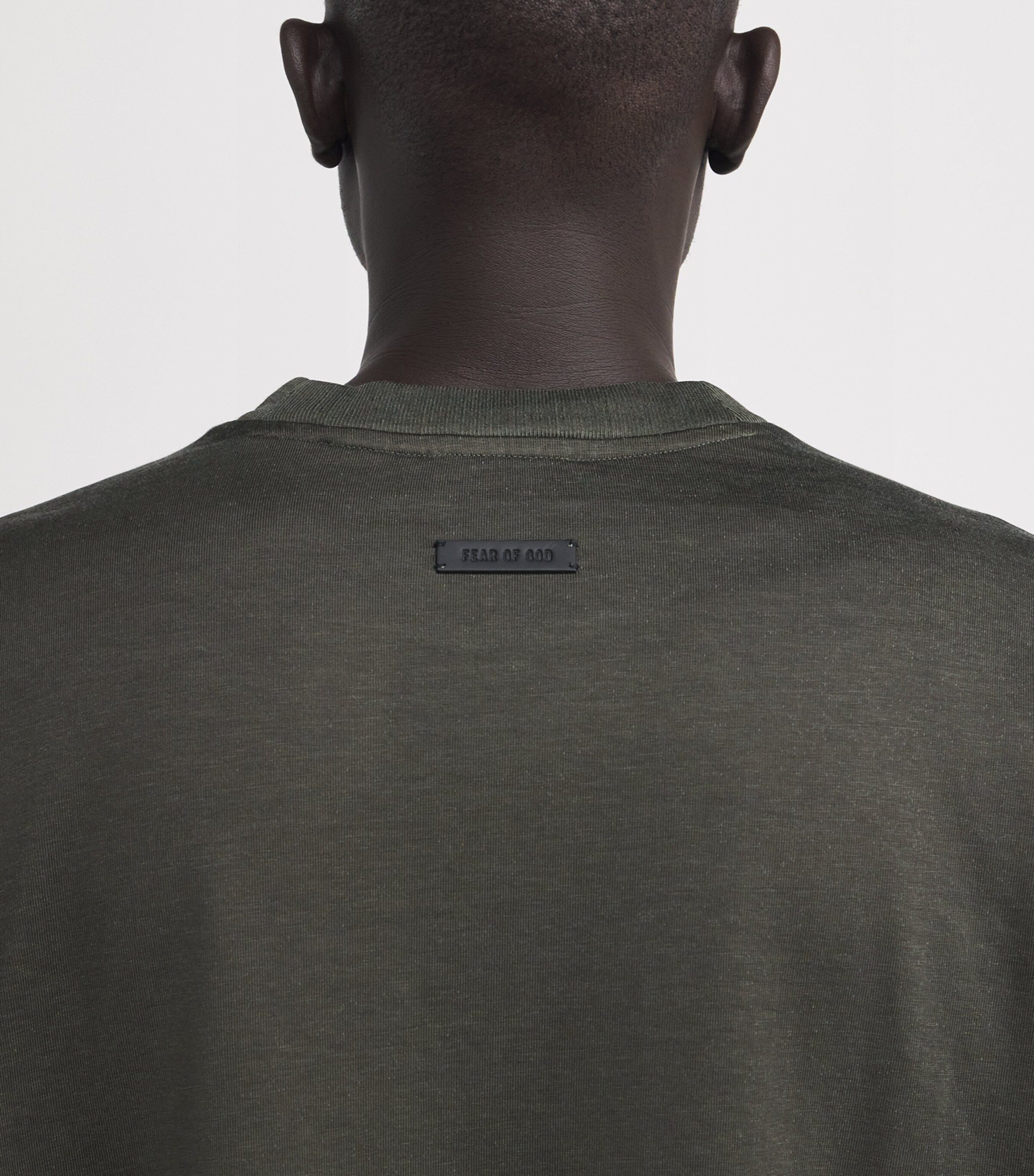 Cotton-Blend Oversized T-Shirt OFF BLACK Image 6