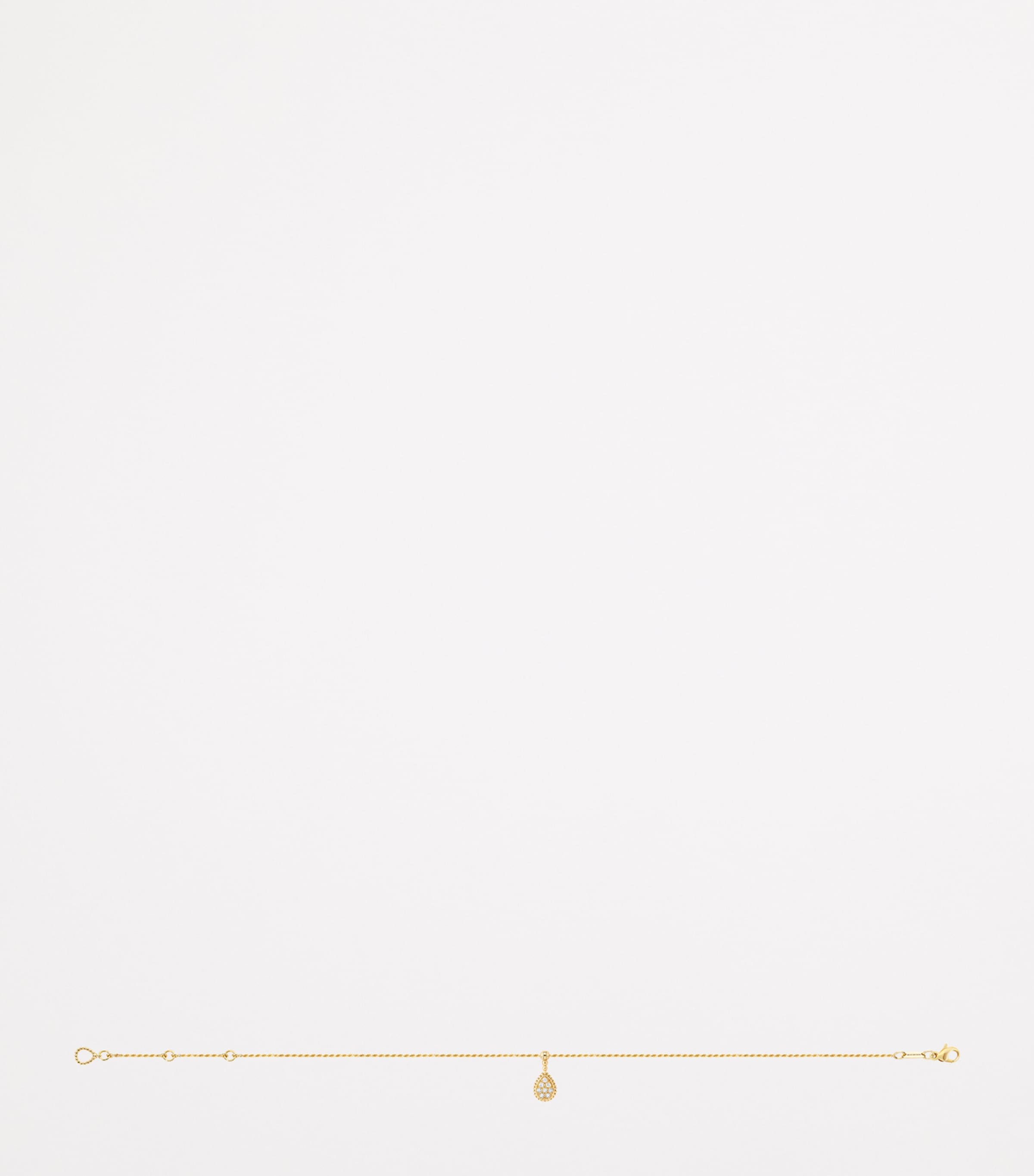 Yellow Gold and Diamond Serpent Bohème Ankle Bracelet YELLOW GOLD Image 3