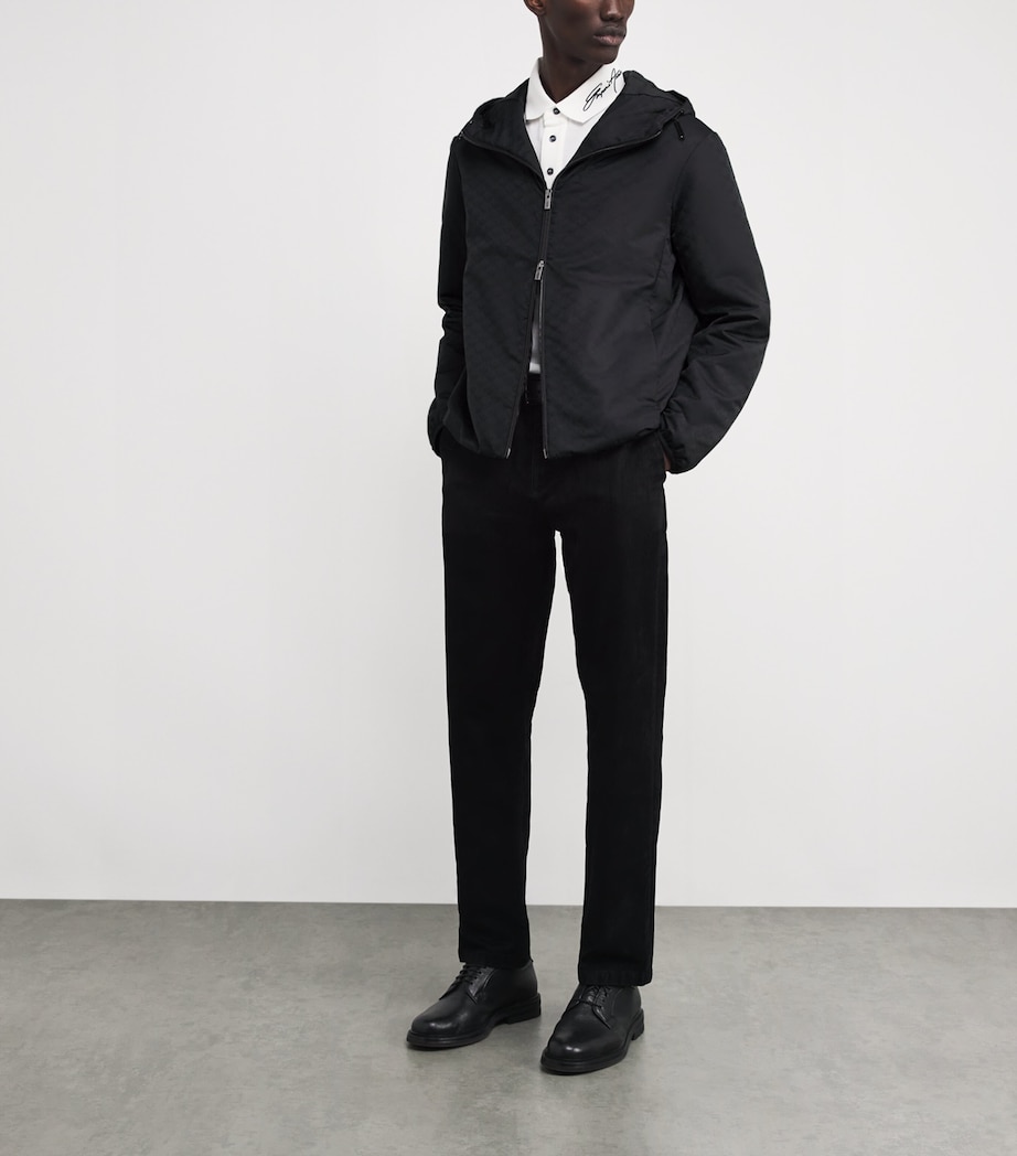 Jacquard Eagle Padded Jacket F052 Image 2