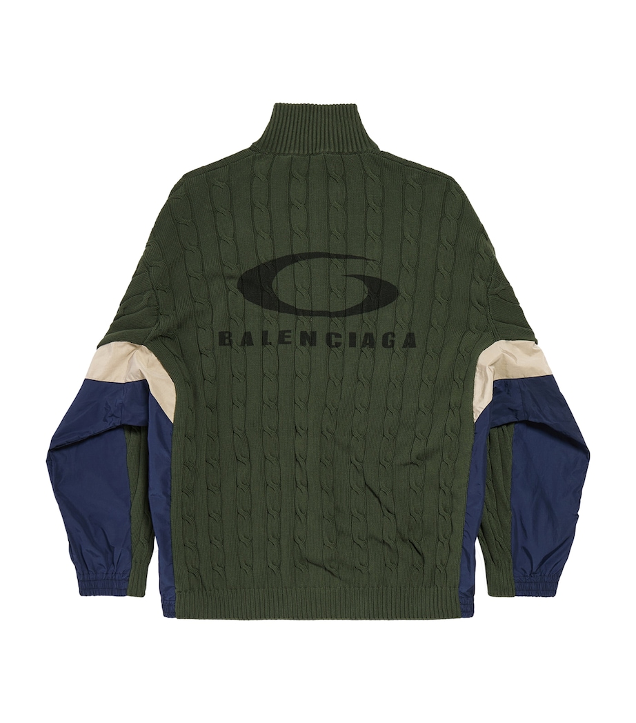 Cotton Knitted Logo Cardigan 2525 Image 5