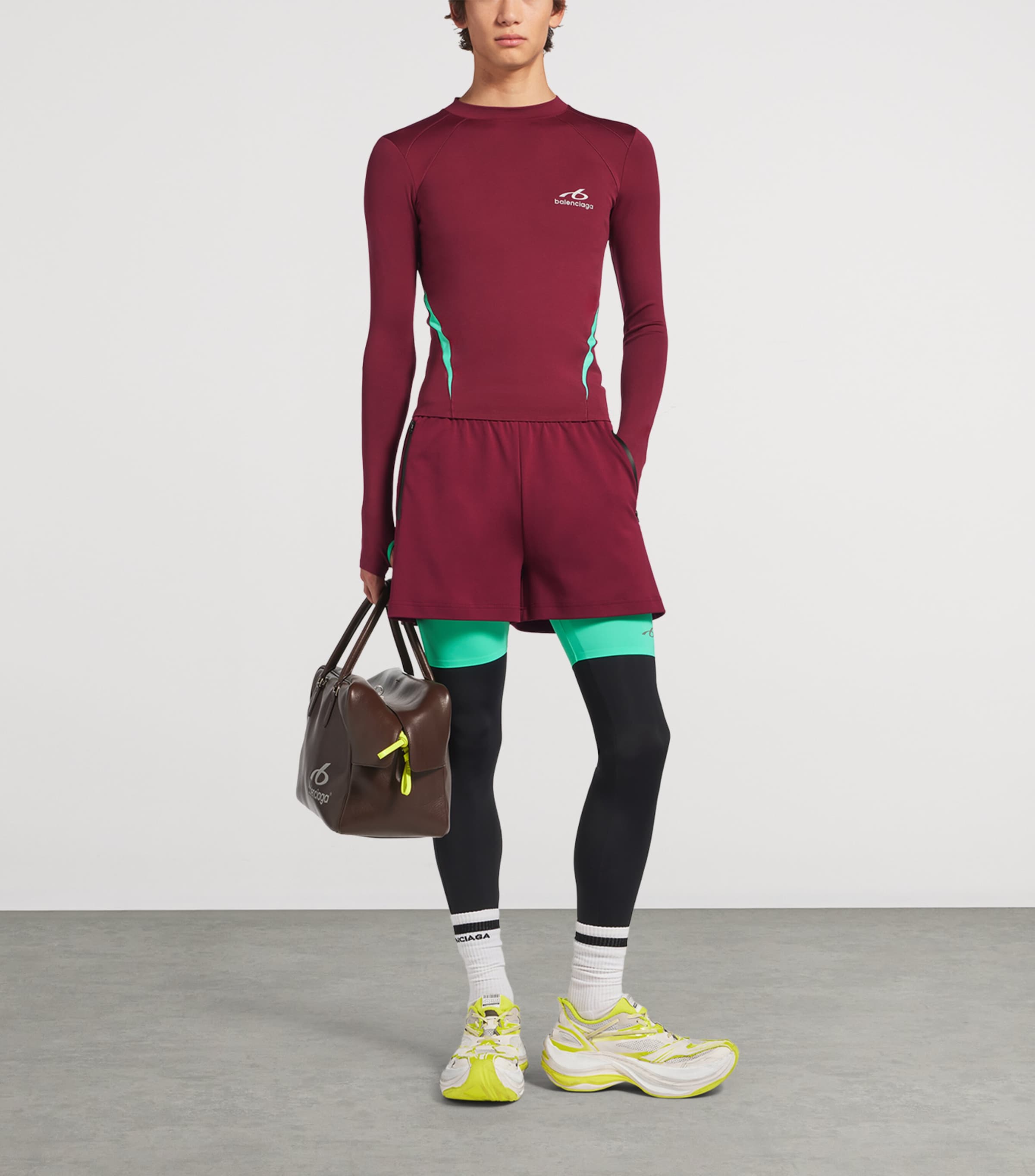 Balenciaga Mens Technical Long-Sleeve T-Shirt Image 2