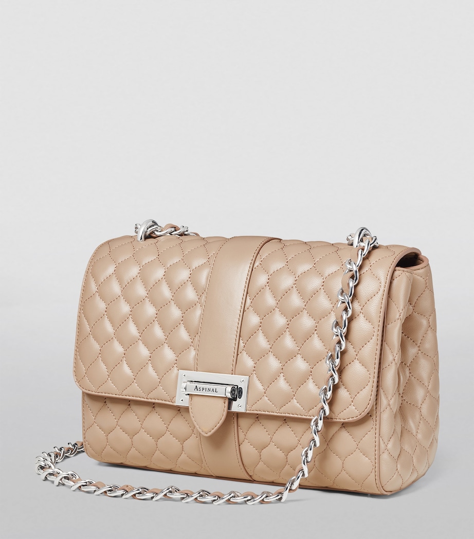 Aspinal Of London Large Lottie Shoulder Bag Taupe Image 5