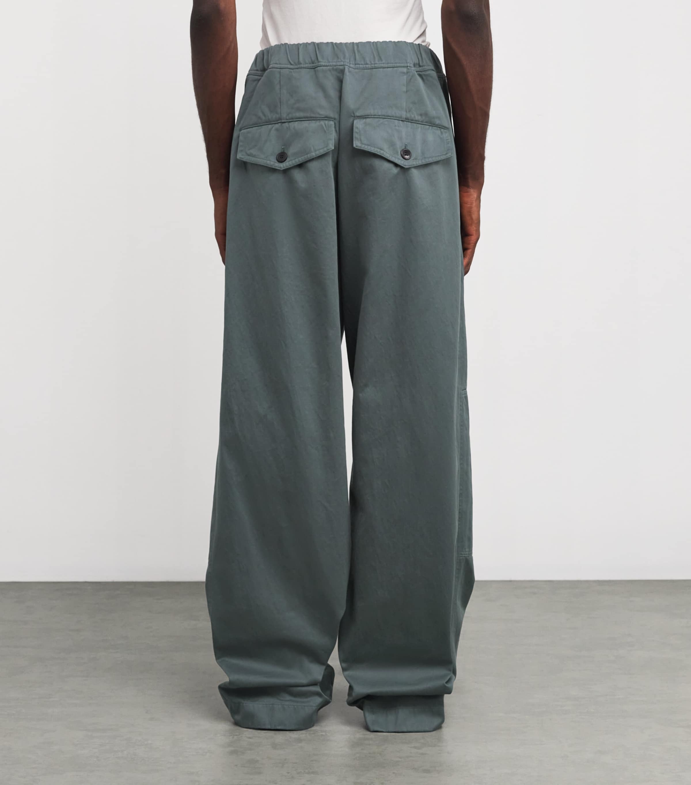 DRIES VAN NOTEN | PIERS BIS WIDE PLEATED CARGO PANTS パンツ Dries Van Noten Piers Bis Pants - Black | Garmentory
