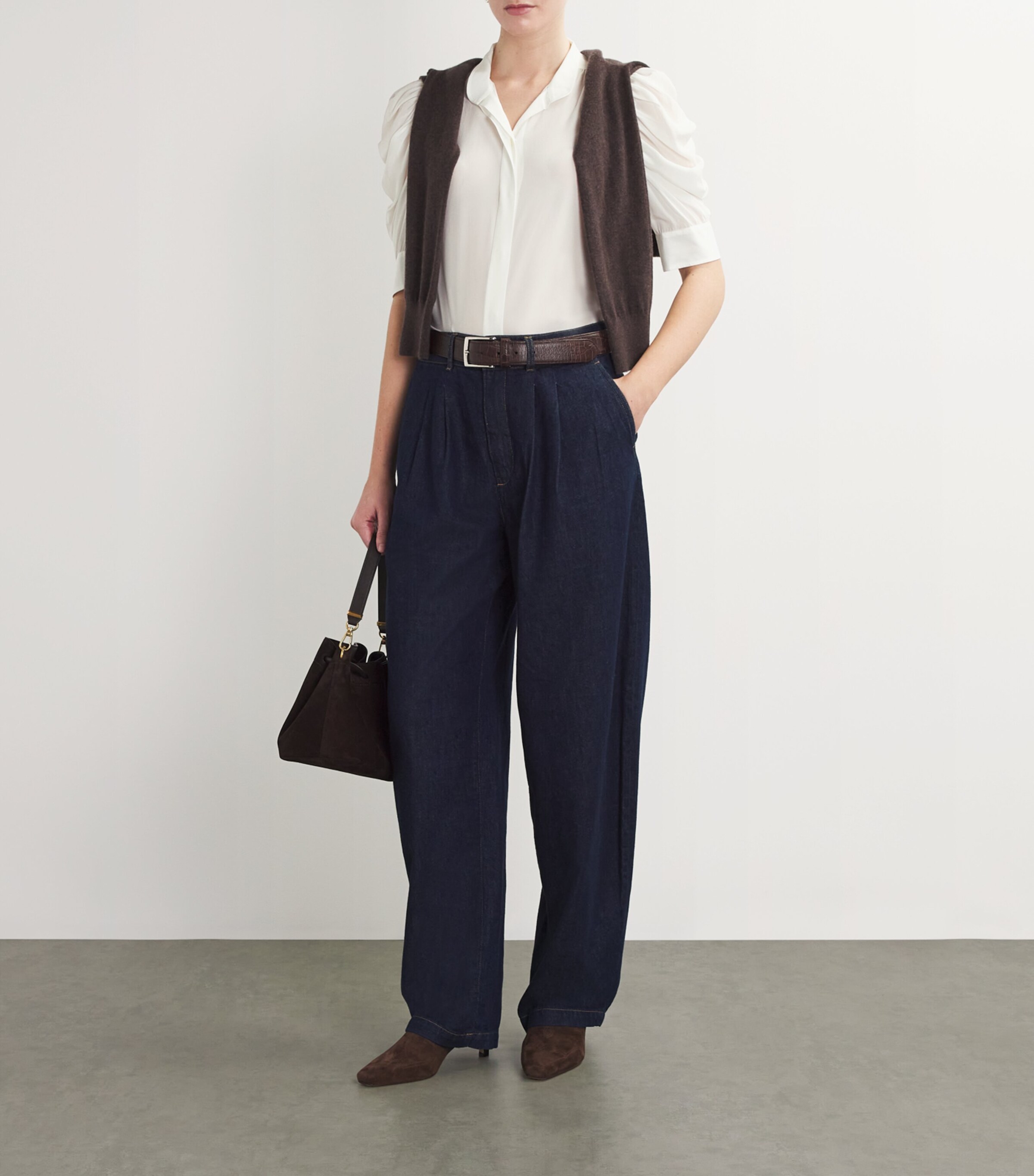 Silk Gillian Blouse OFF WHITE Image 2