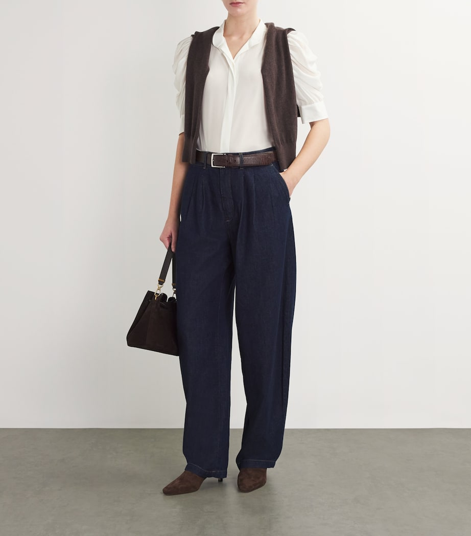 Silk Gillian Blouse OFF WHITE Image 2