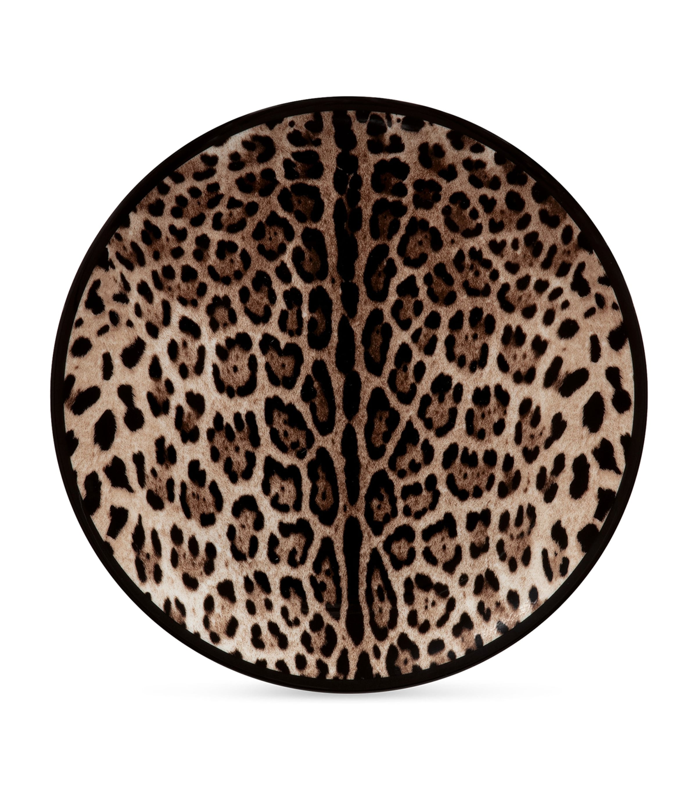 Dolce & Gabbana Set Of Two Leopard Print Dinner Plates