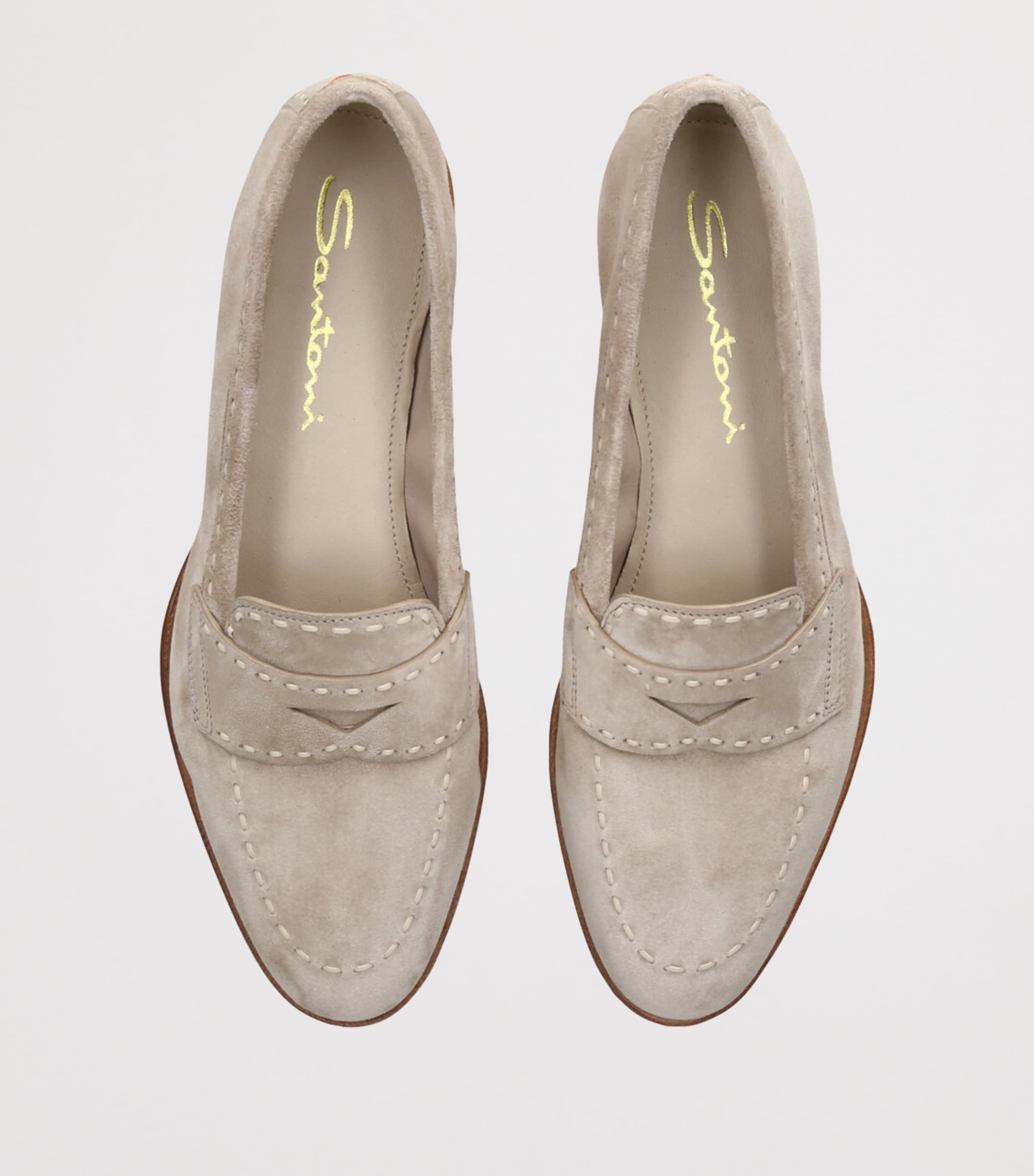 Suede Marlene Dash Loafers BEIGE Image 4