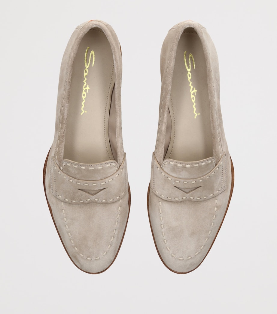 Suede Marlene Dash Loafers BEIGE Image 4