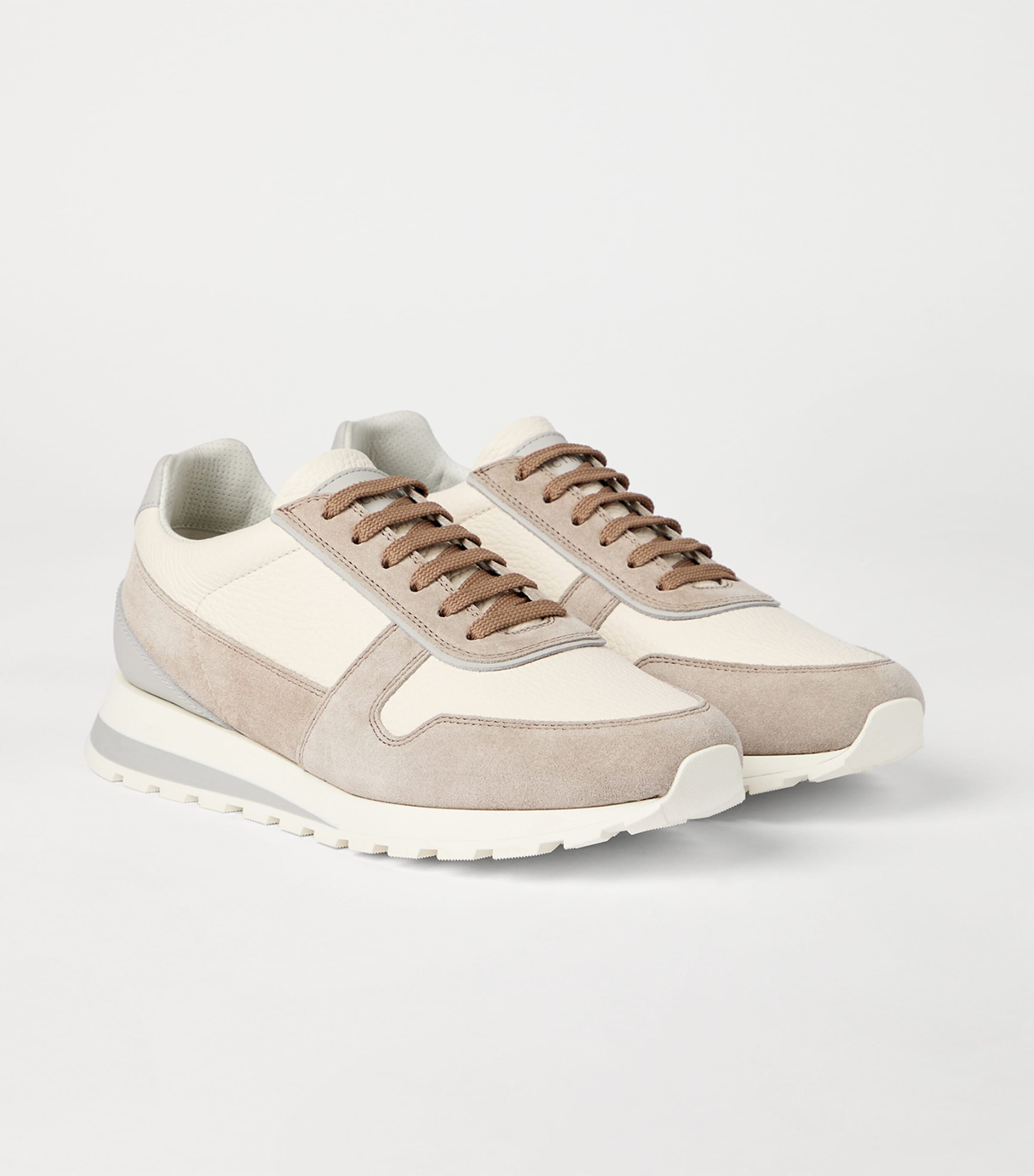 Suede-Calfskin Runner Sneakers CZZ12 Image 2