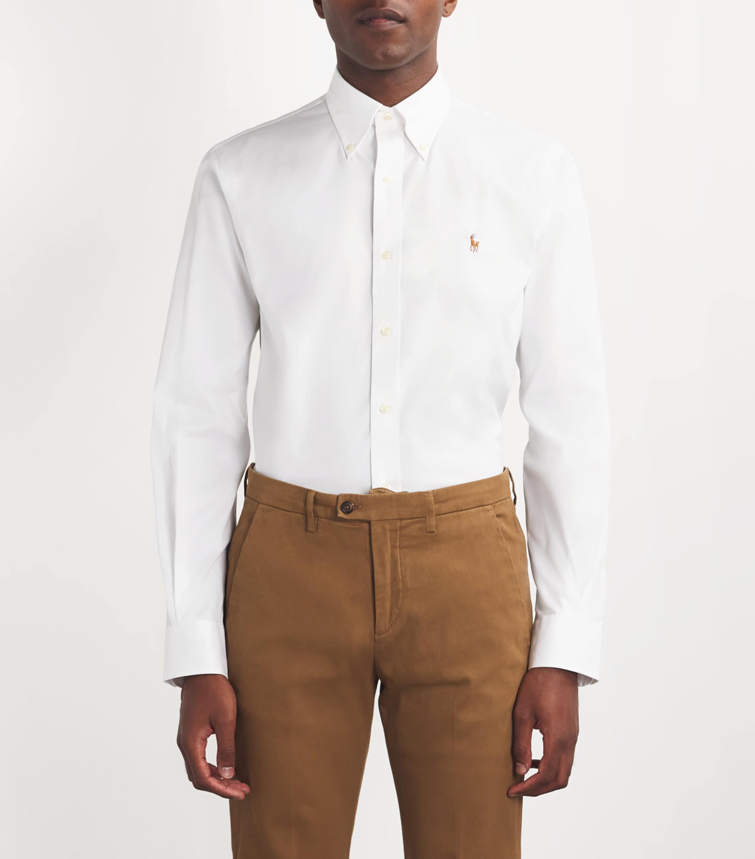 Polo Pony Custom Fit Shirt WHITE Image 3