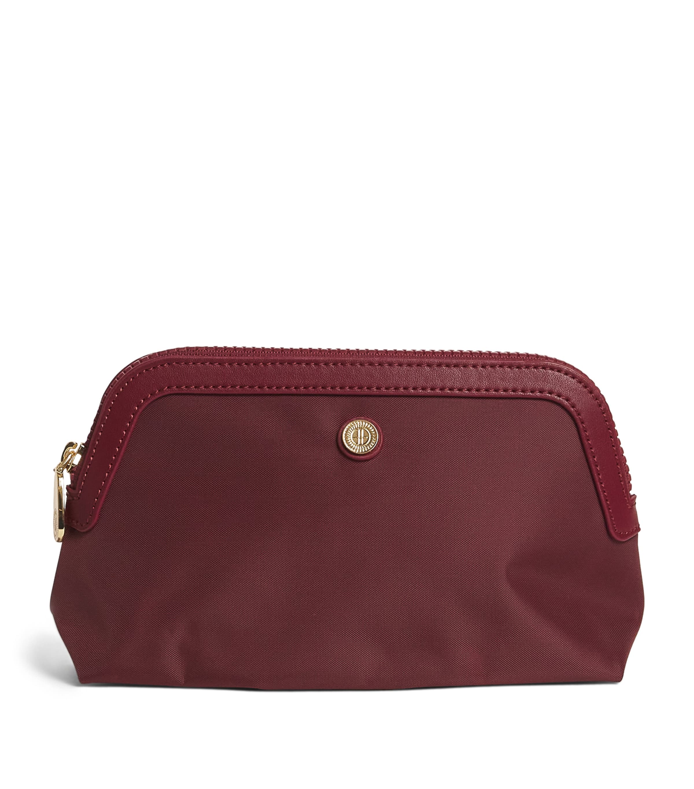 Harrods Small Nylon Wash Bag In Red