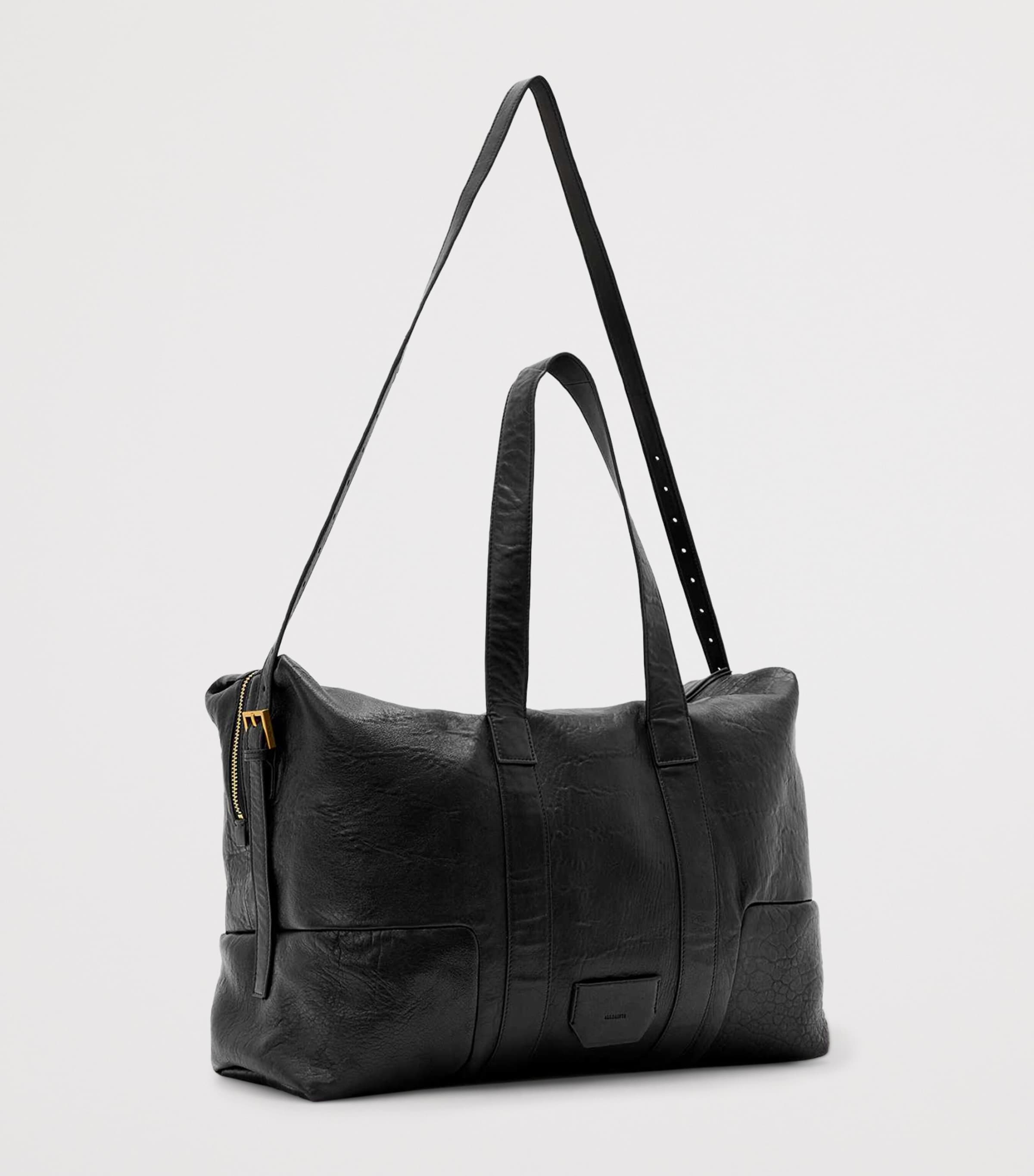 Leather Ares Holdall BLACK Image 3
